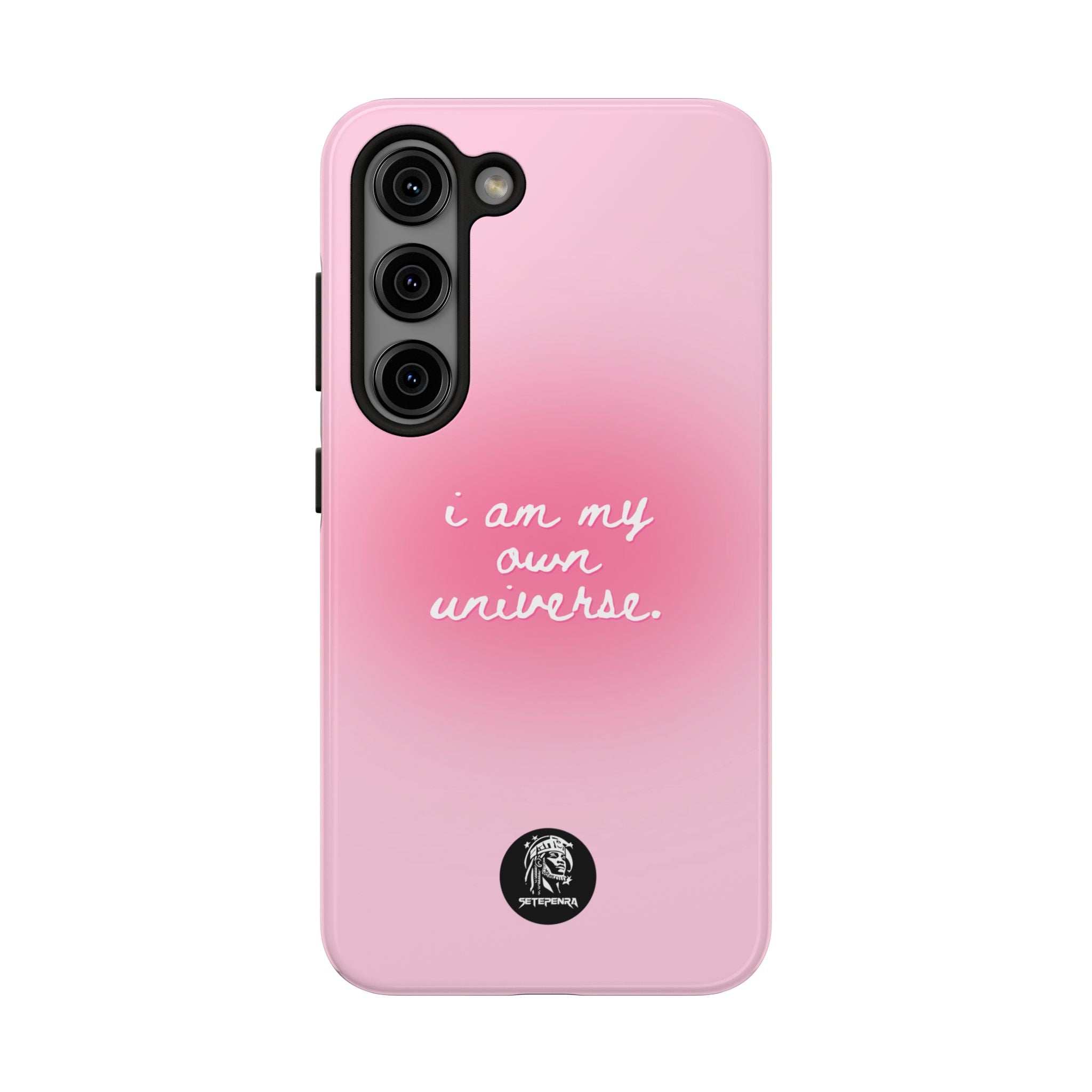 I Am My Own Universe Tough Phone Case (For iPhone, Galaxy & More) - Light Pink
