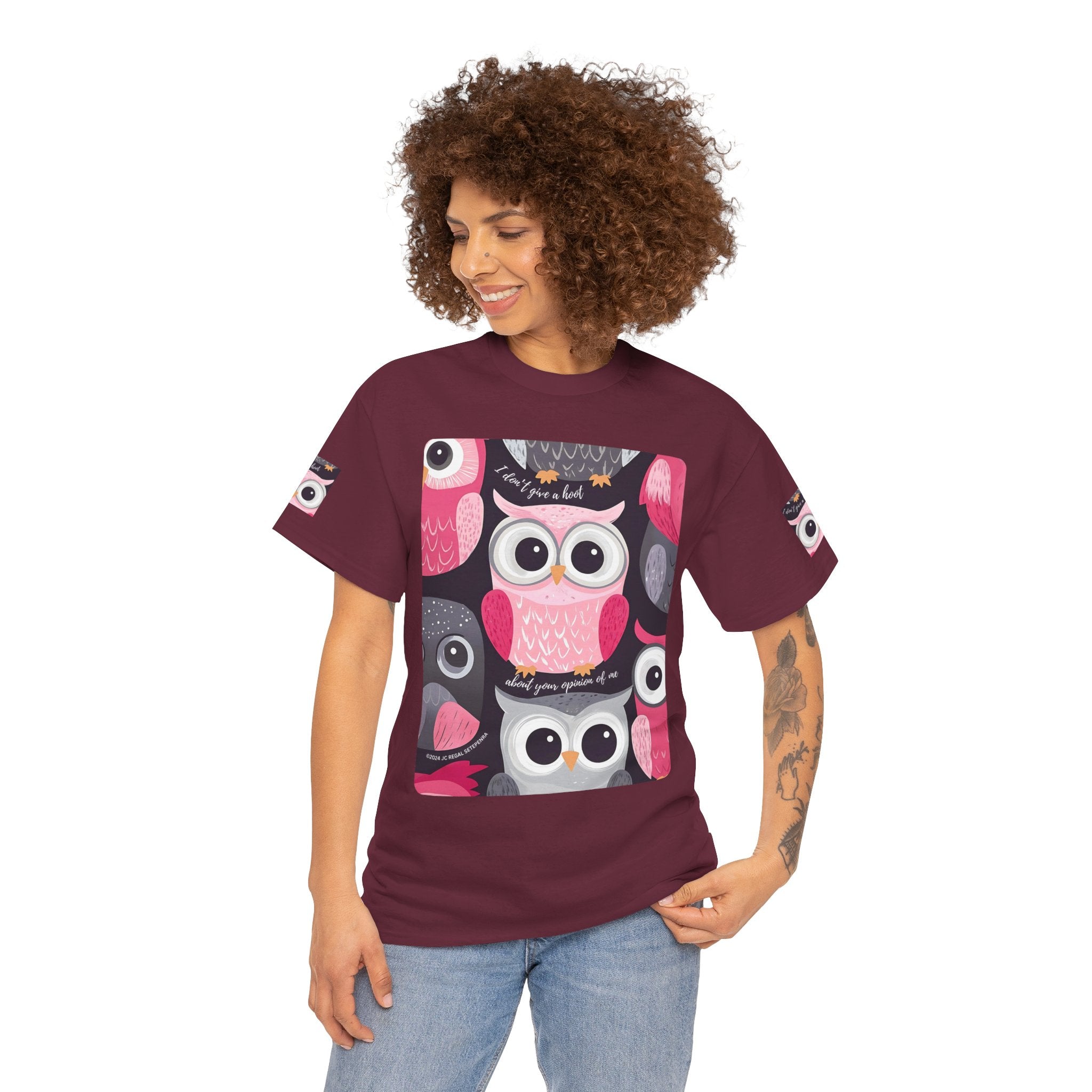 Don't Give A Hoot Unisex Heavy Cotton Tee