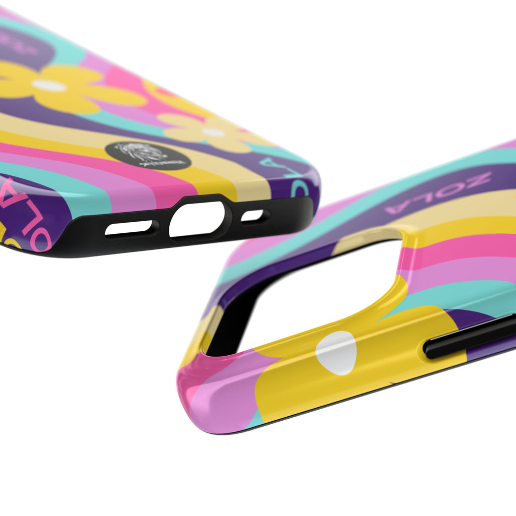 Zola Tough Phone Case (For iPhone, Galaxy & More) - Purple Wave