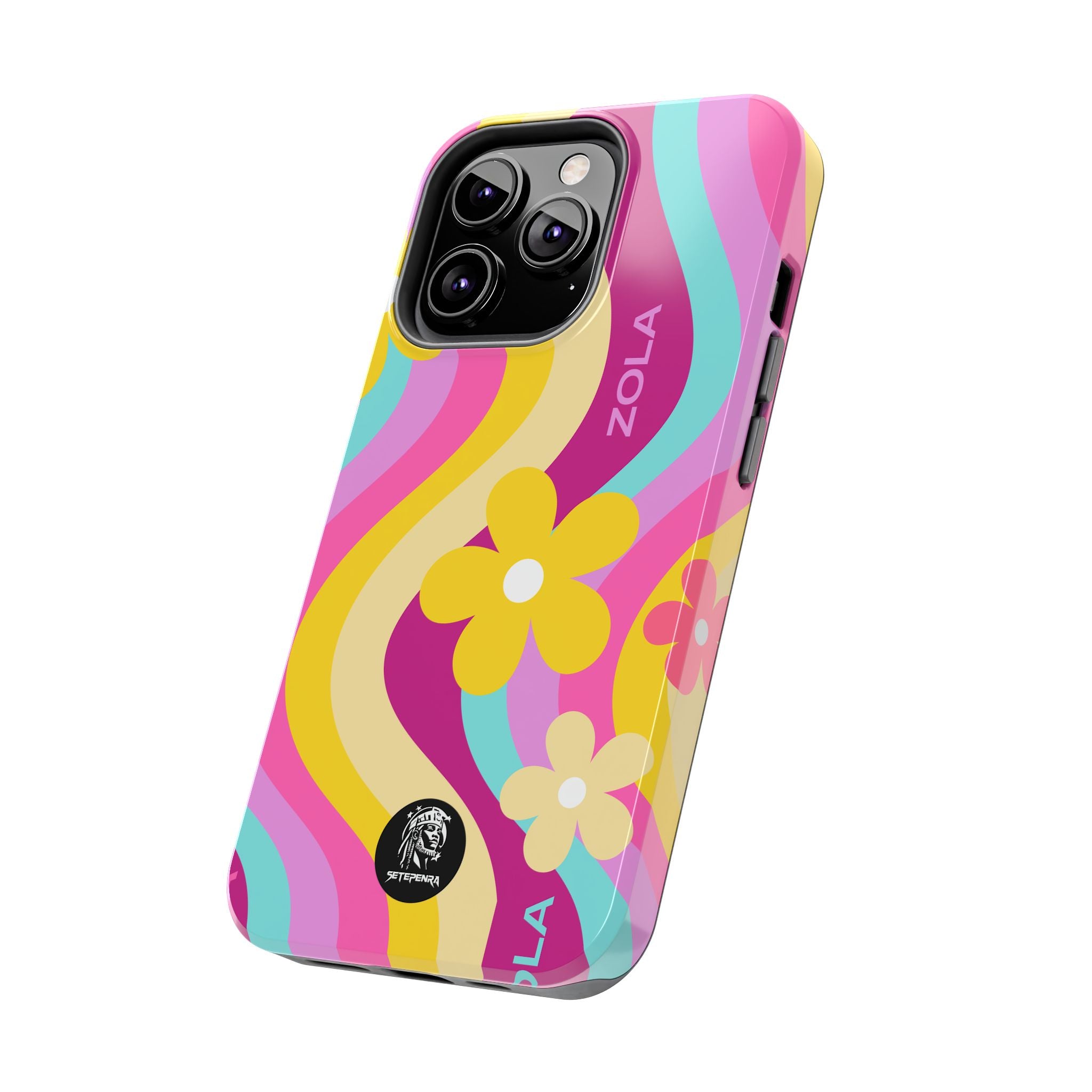 Zola Tough Phone Case (For iPhone, Galaxy & More) - Pink Wave