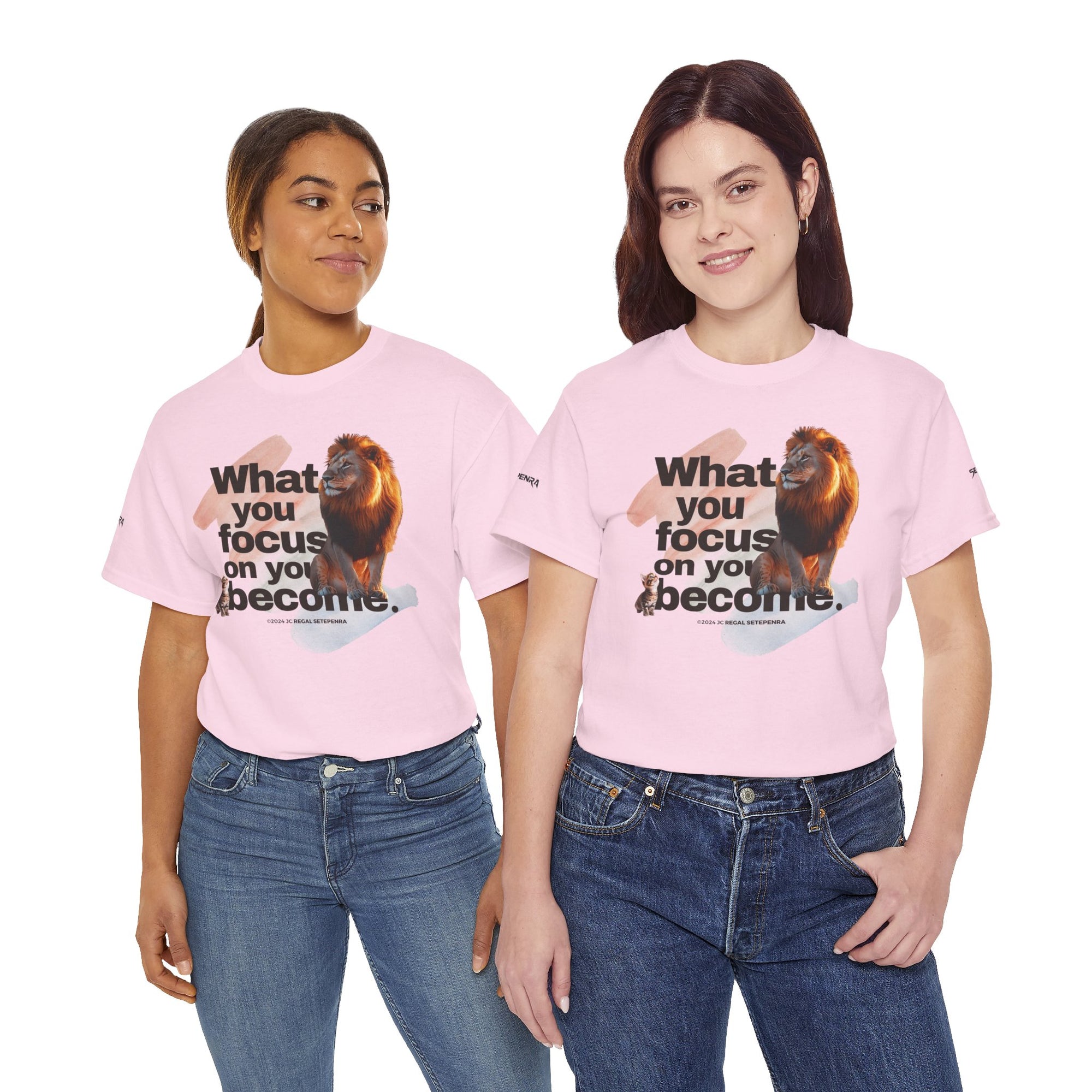 What You Focus On You Become Unisex Heavy Cotton Tee