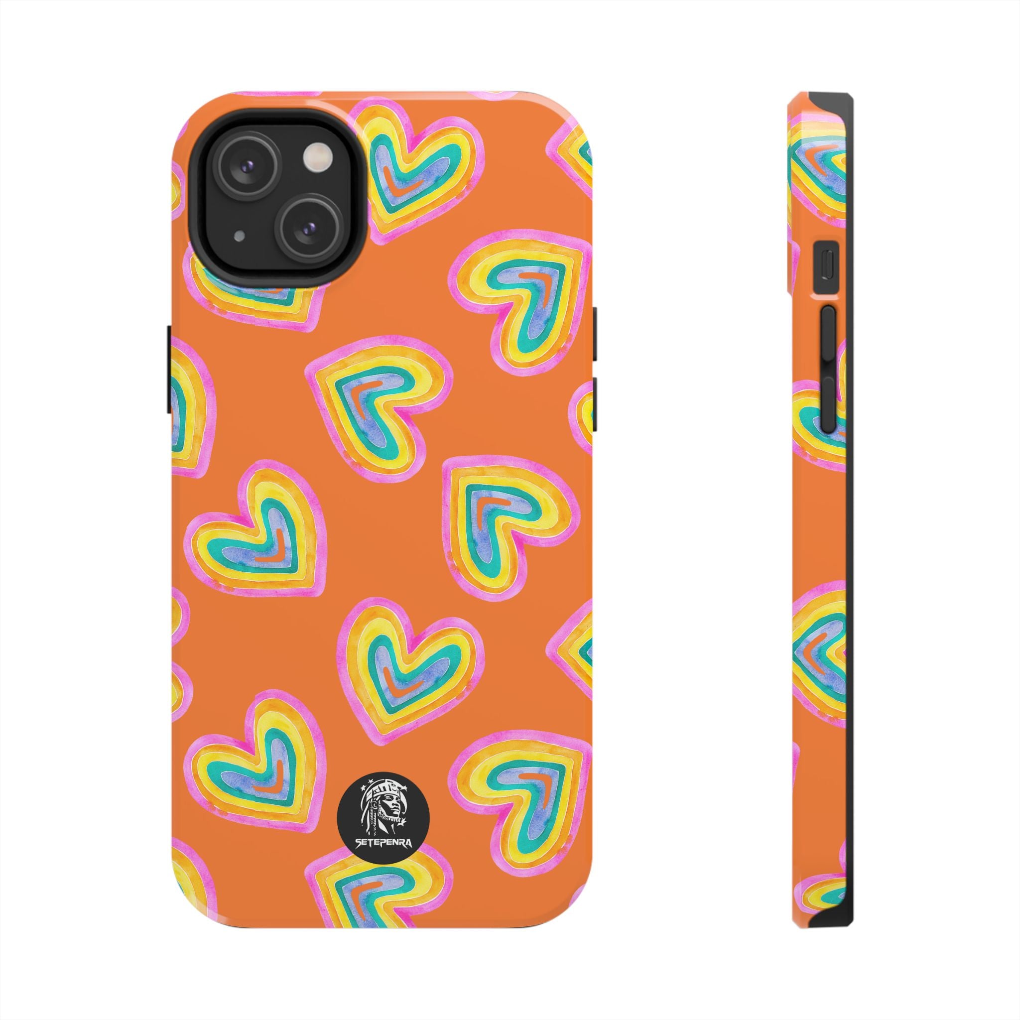 Rainbow Heart Tough Phone Case (For iPhone, Galaxy & More) - Crusta