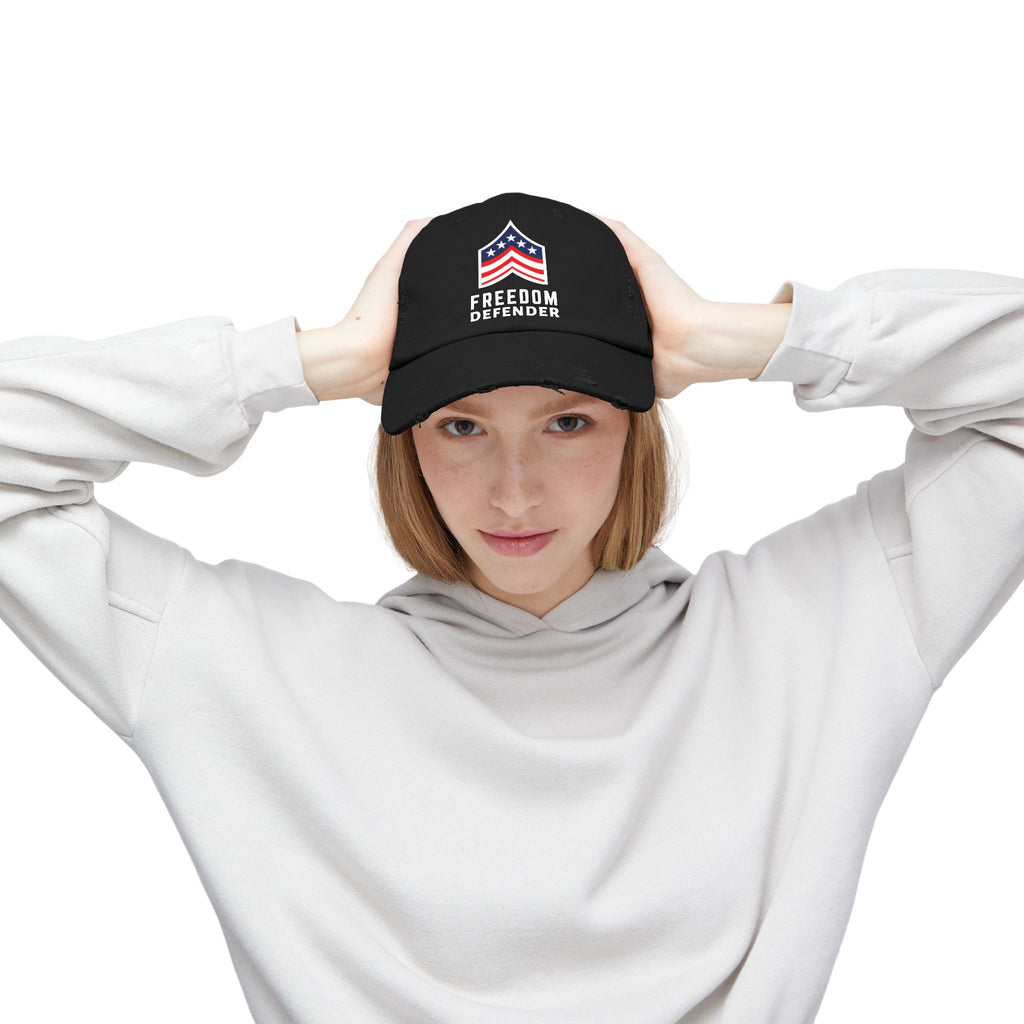 Freedom Defender Unisex Distressed Cap SETEPENRA Hats.