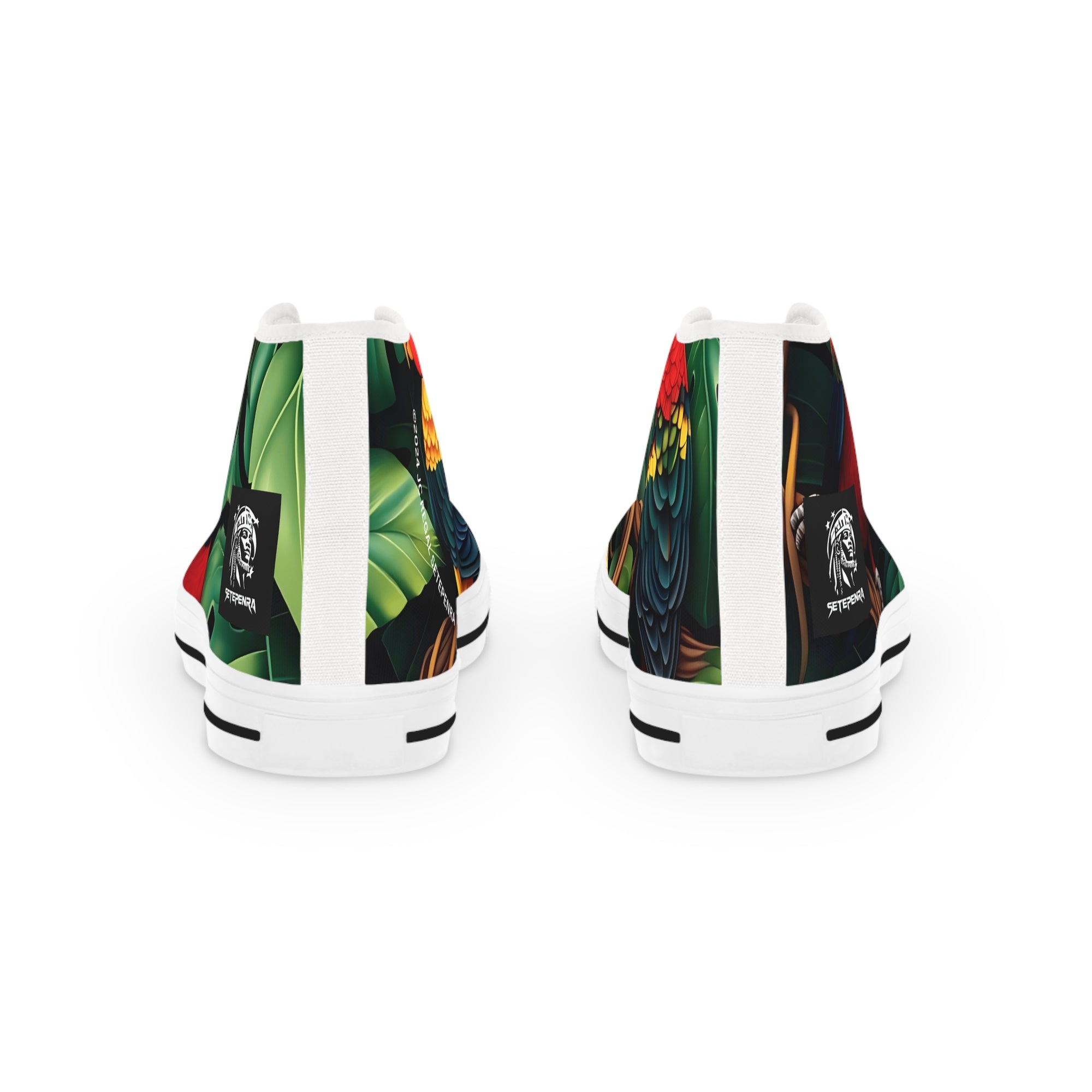 Tri-Parrot Men's High Top Sneakers SETEPENRA Shoes.