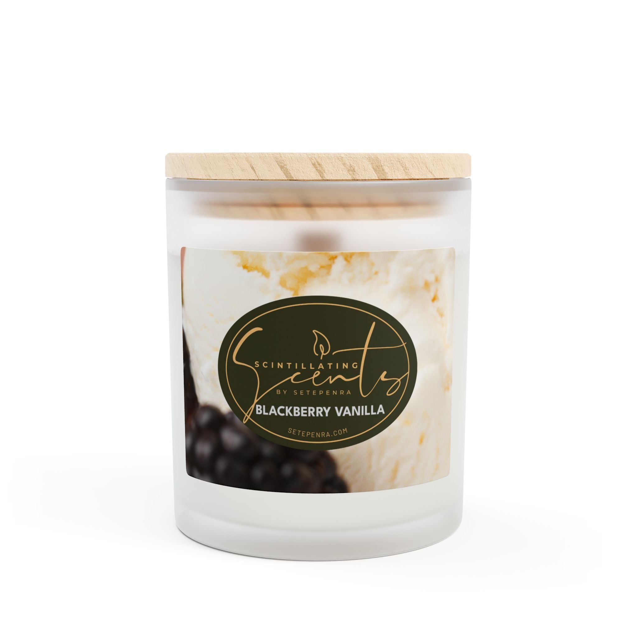 Scintillating Scents by SETEPENRA Frosted Glass Candle, 11oz