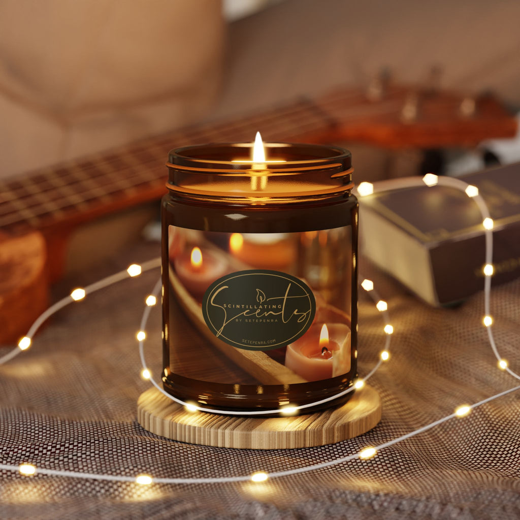Scintillating Scents by SETEPENRA Scented Soy Candle (Multi-Size, Amber Jar) SETEPENRA Home Decor.