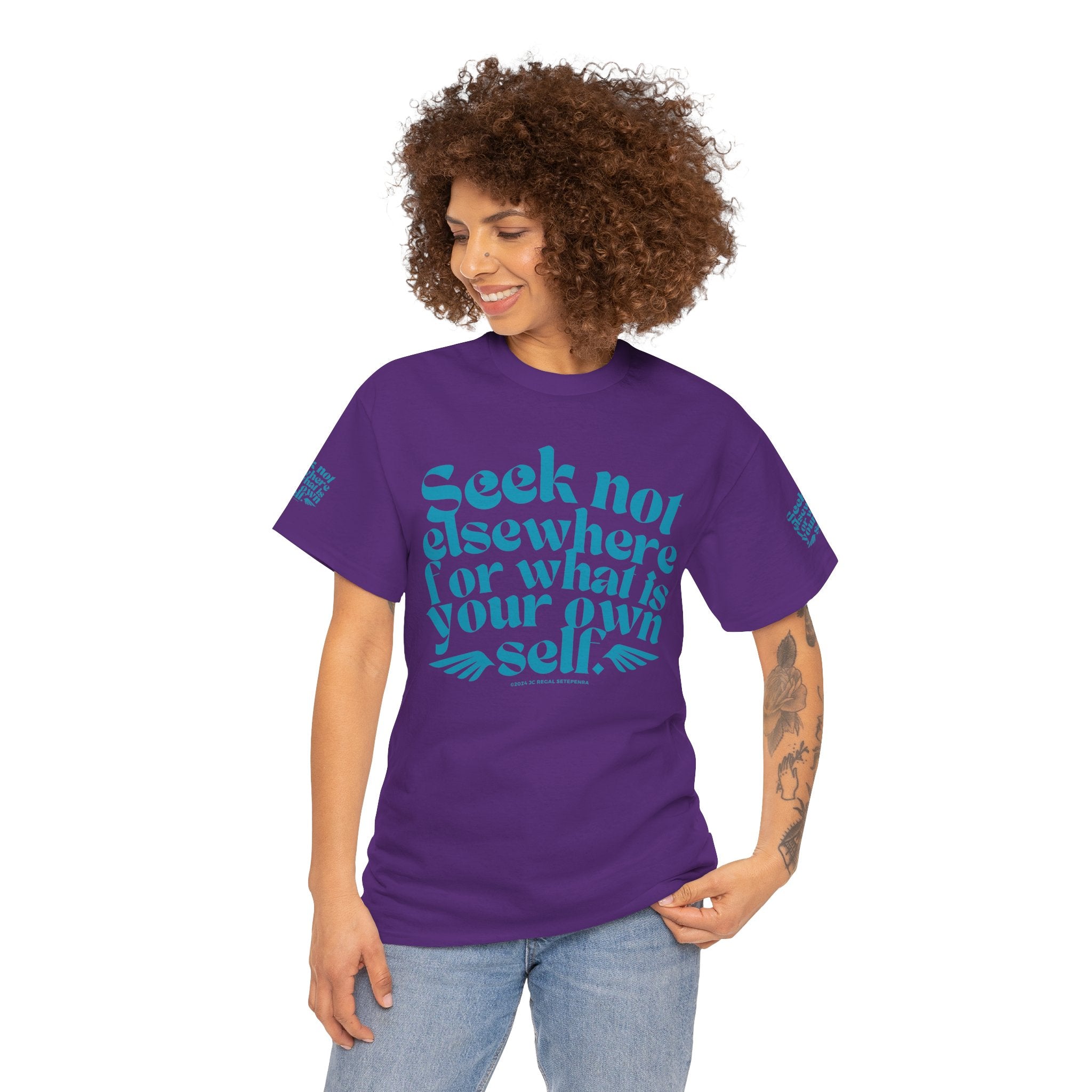 Seek Not Elsewhere (Aqua Edition) Unisex Heavy Cotton Tee
