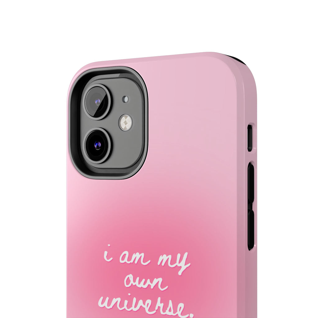 I Am My Own Universe Tough Phone Case (For iPhone, Galaxy & More) - Light Pink