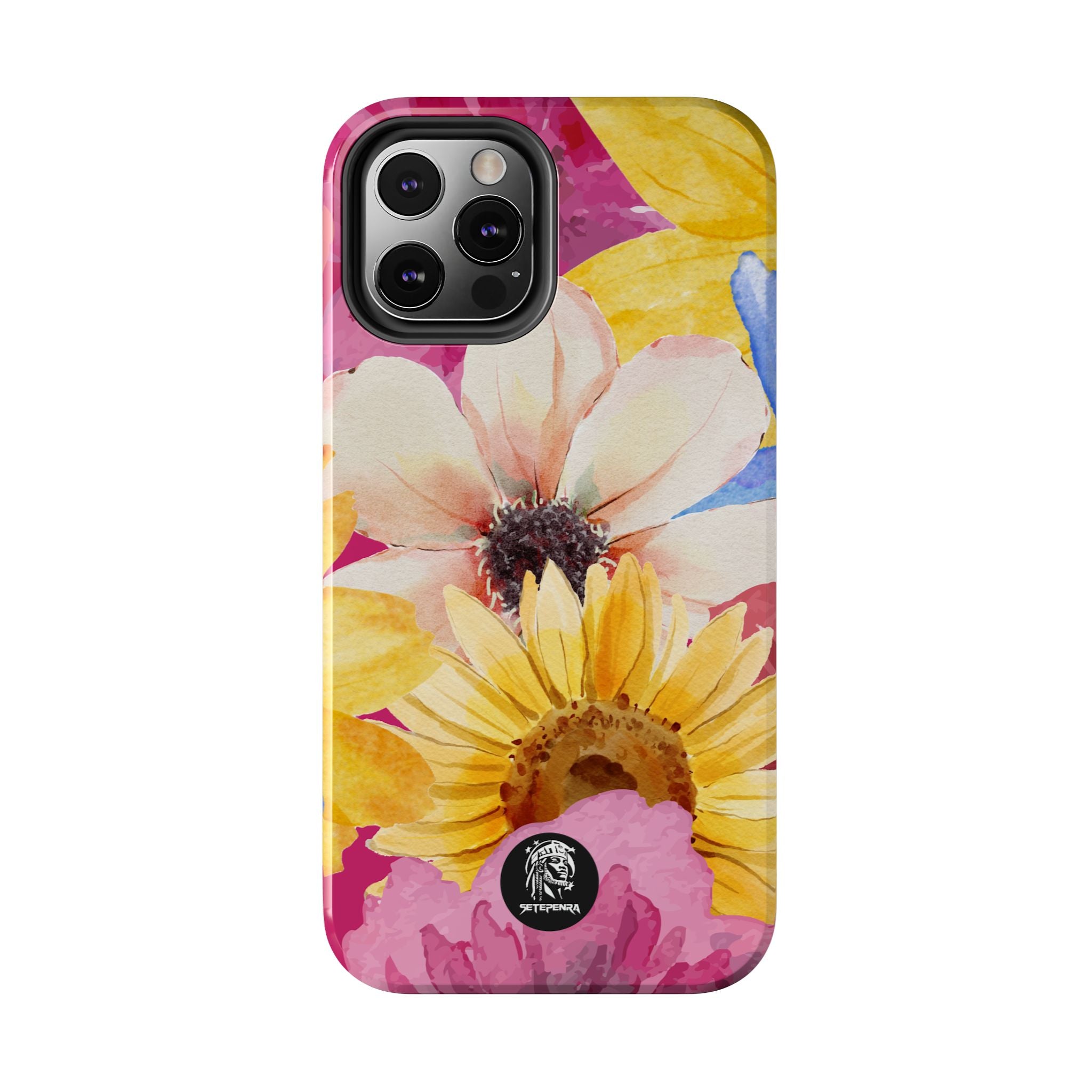Watercolor Flowers Tough Phone Case (For iPhone, Galaxy & More)