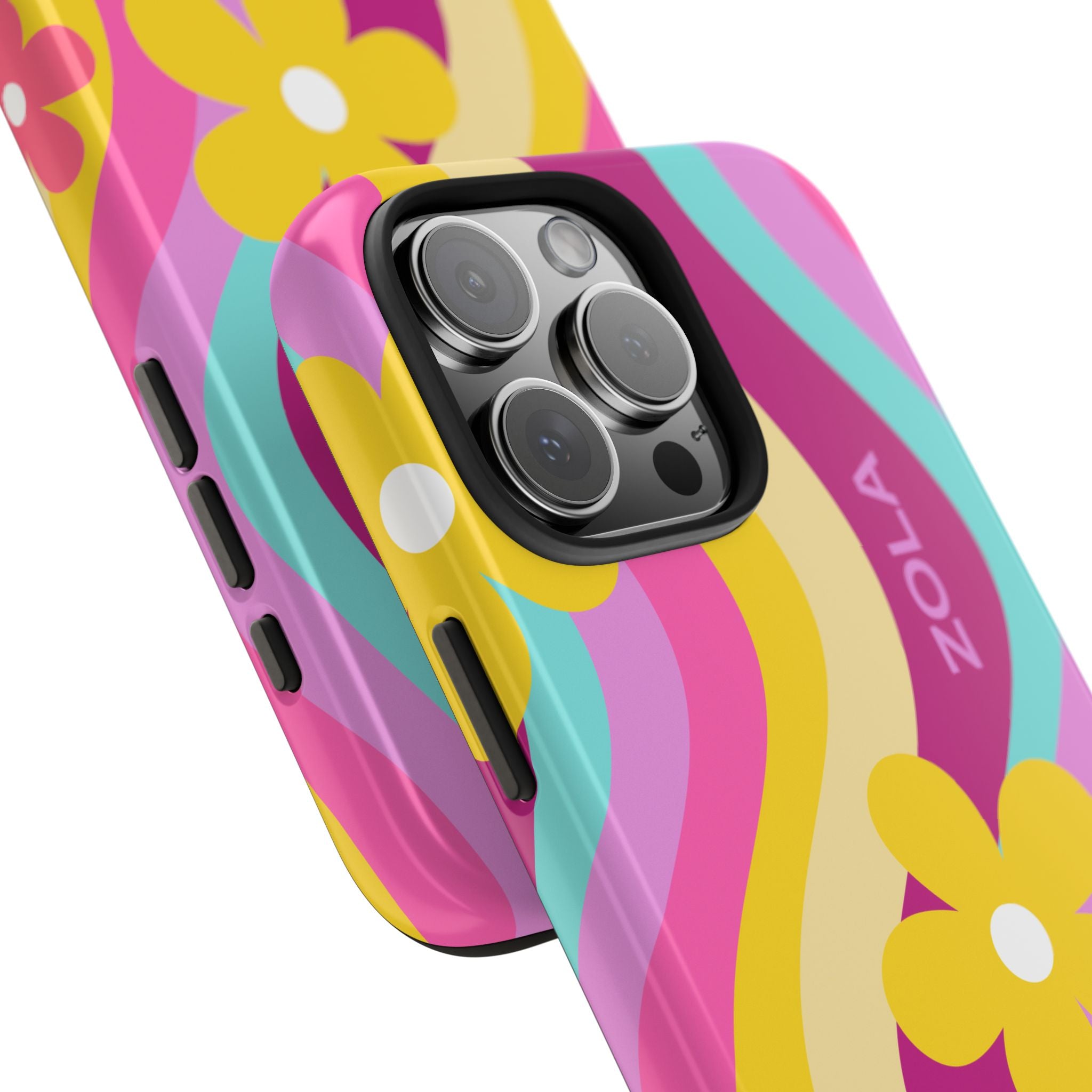 Zola Tough Phone Case (For iPhone, Galaxy & More) - Pink Wave