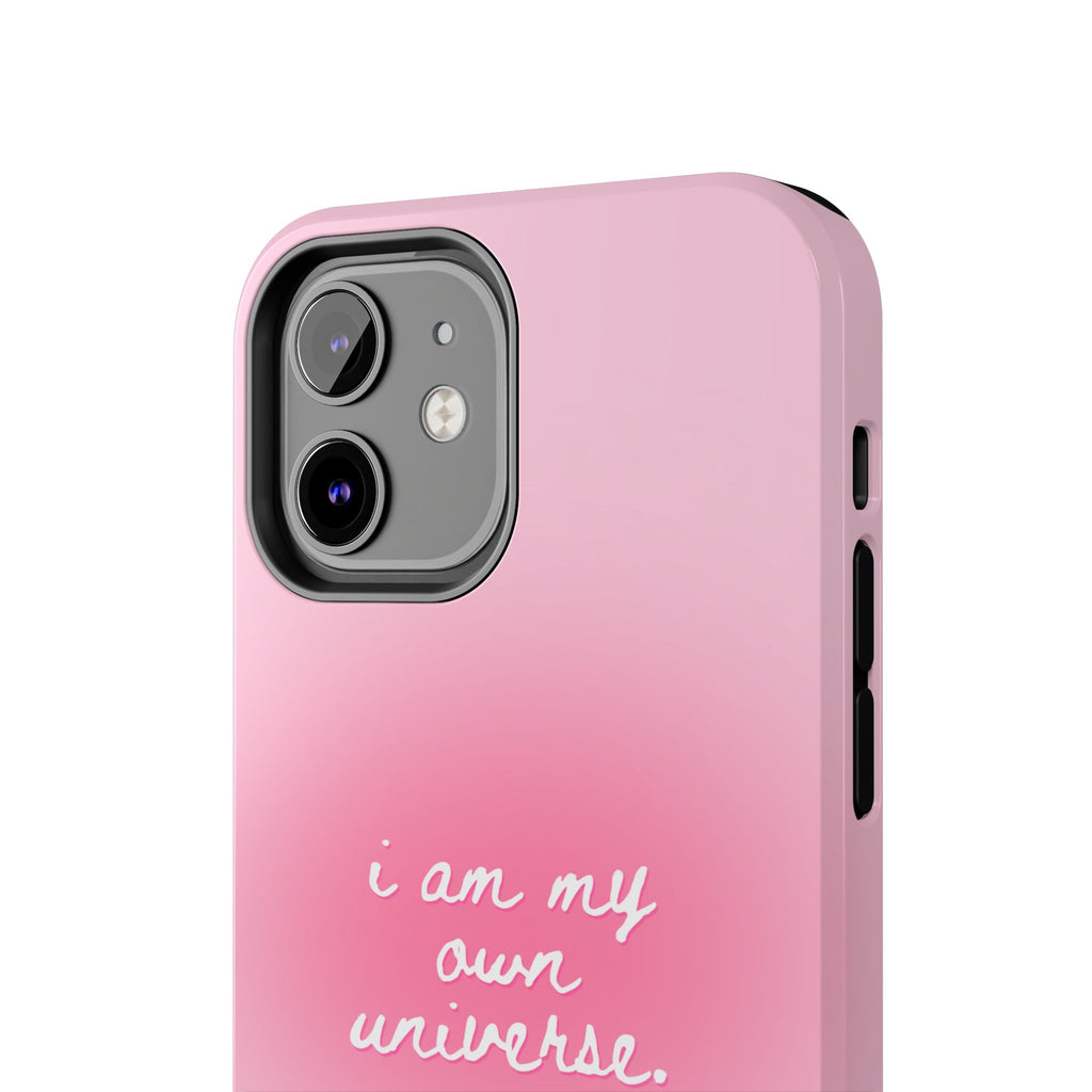 I Am My Own Universe Tough Phone Case (For iPhone, Galaxy & More) - Light Pink
