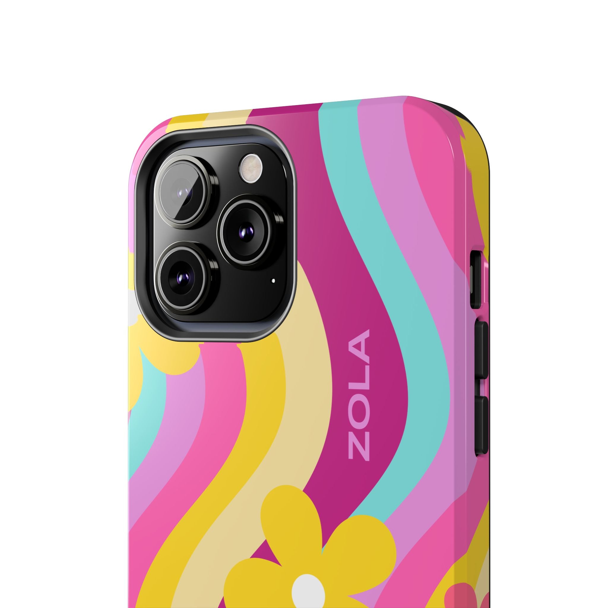 Zola Tough Phone Case (For iPhone, Galaxy & More) - Pink Wave