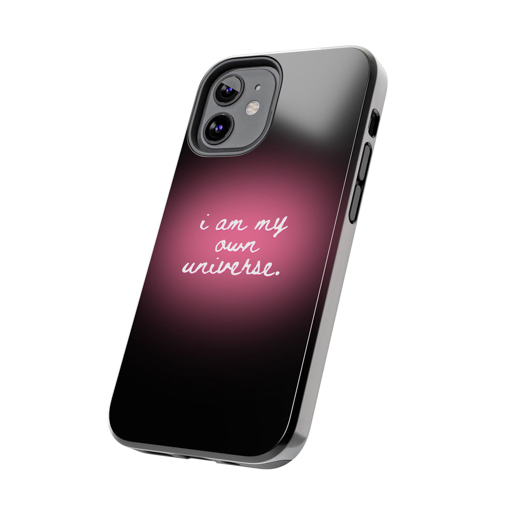 I Am My Own Universe — Pink Glow Protective Cover Tough Phone Case