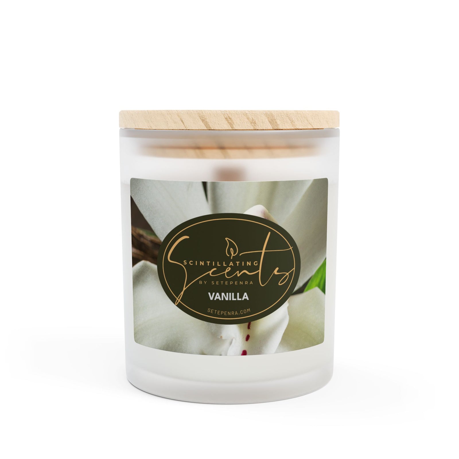 Scintillating Scents by SETEPENRA Frosted Glass Candle, 11oz