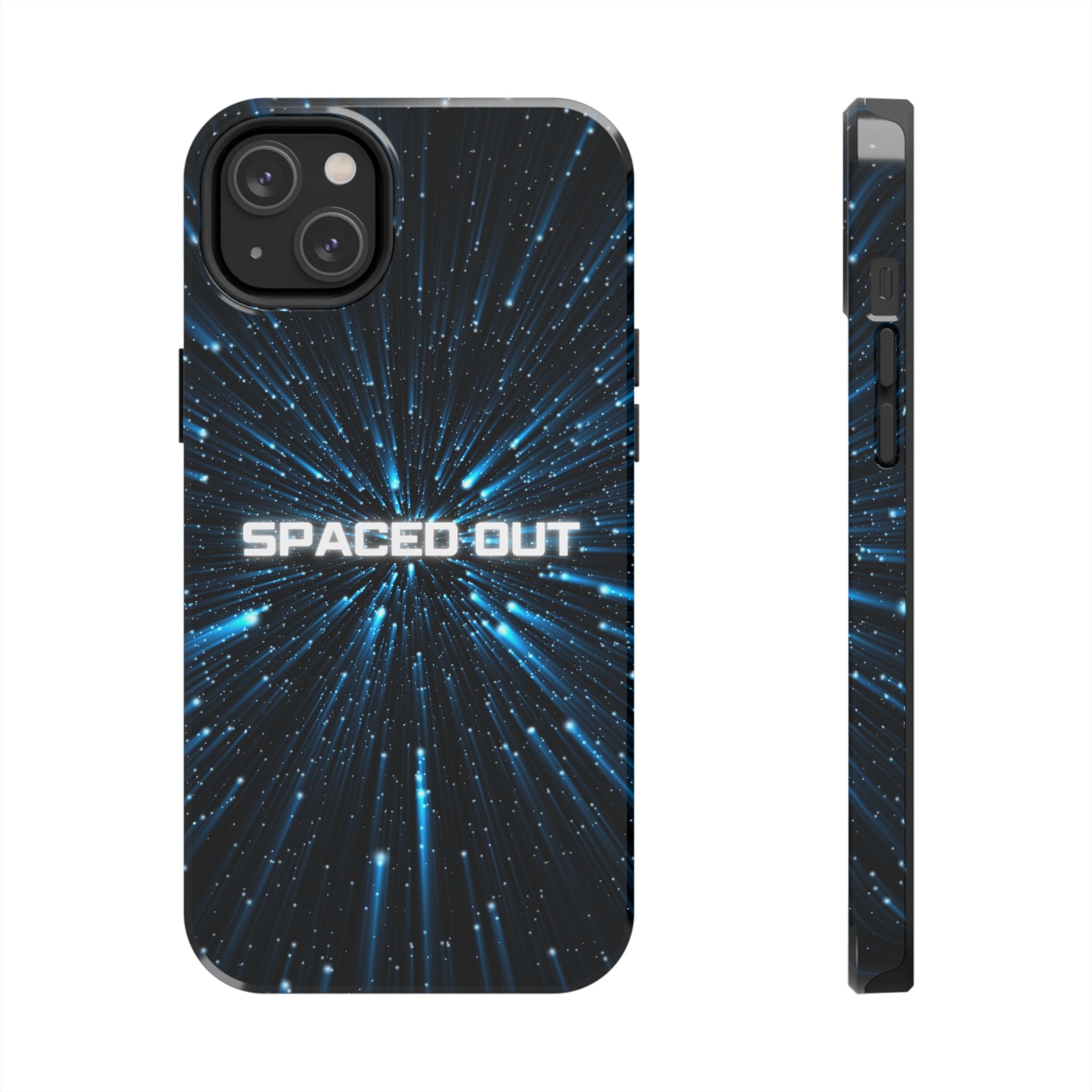 Spaced Out Tough Phone Case — Cosmic Space Warp Protective Cover