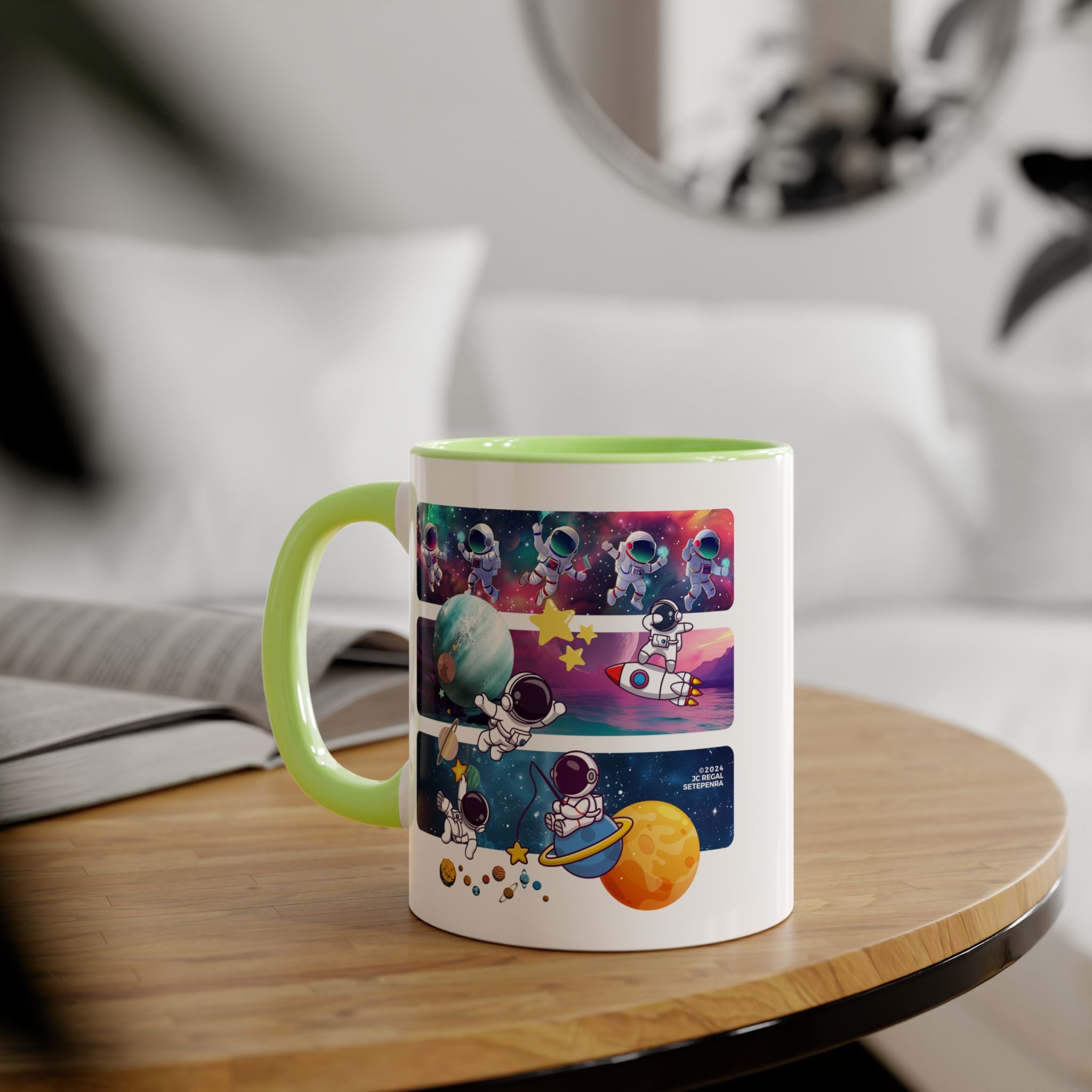Astro Cosmo (V2.0) Accent Mug, 11oz (Various Colors)