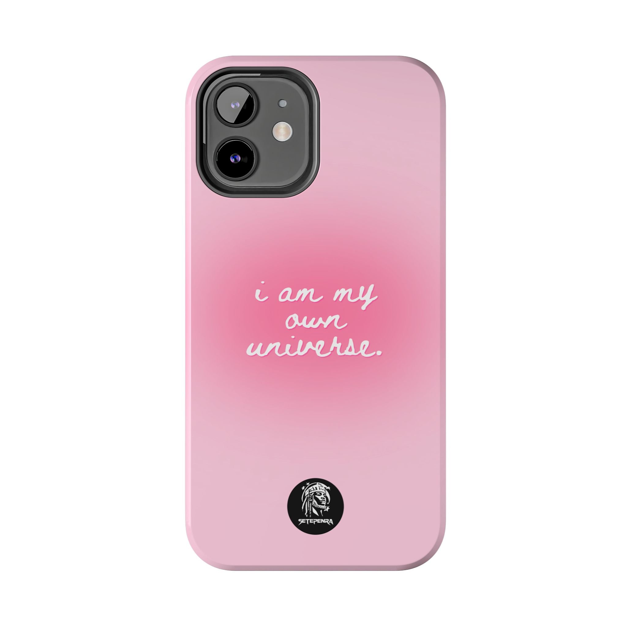 I Am My Own Universe Tough Phone Case (For iPhone, Galaxy & More) - Light Pink