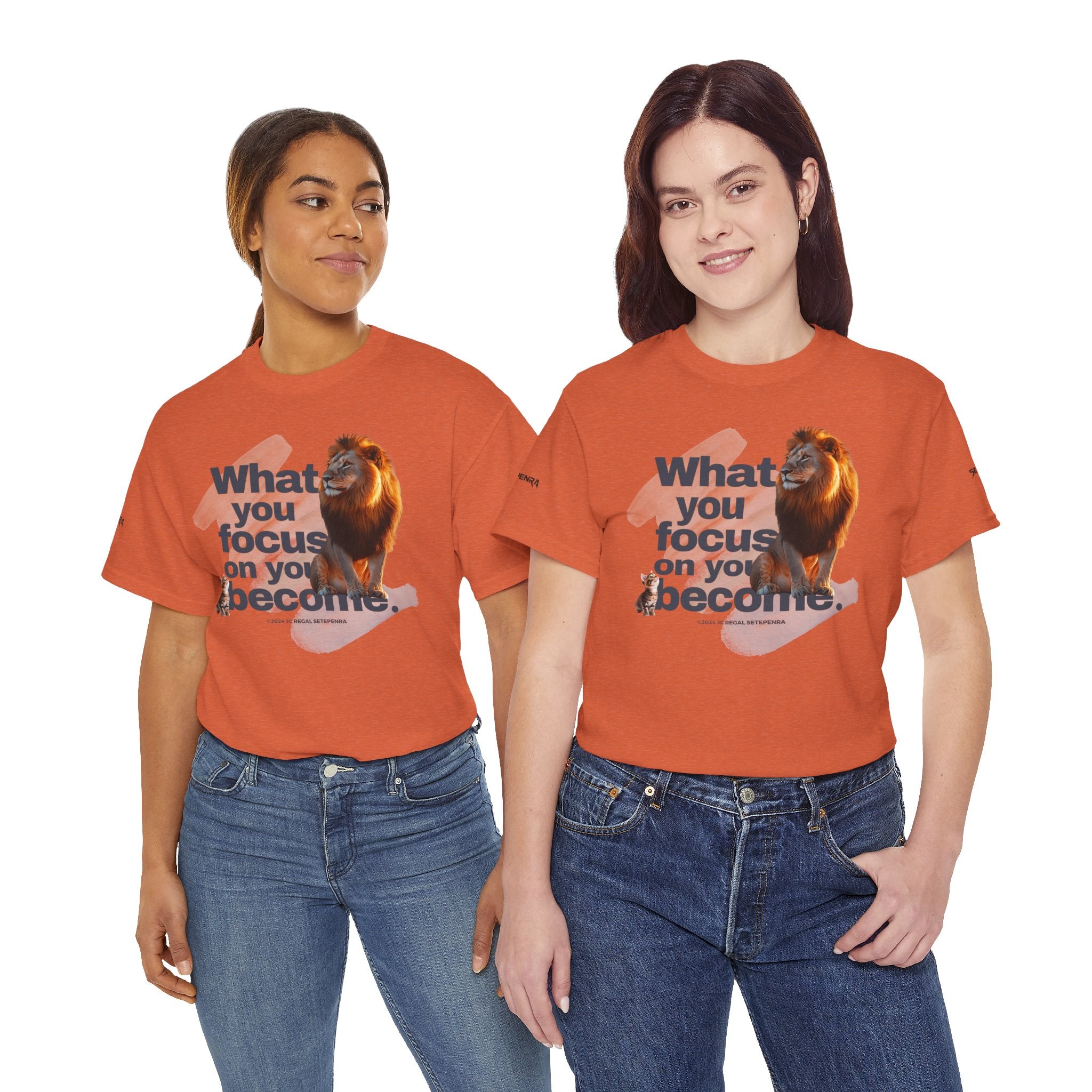 What You Focus On You Become Unisex Heavy Cotton Tee