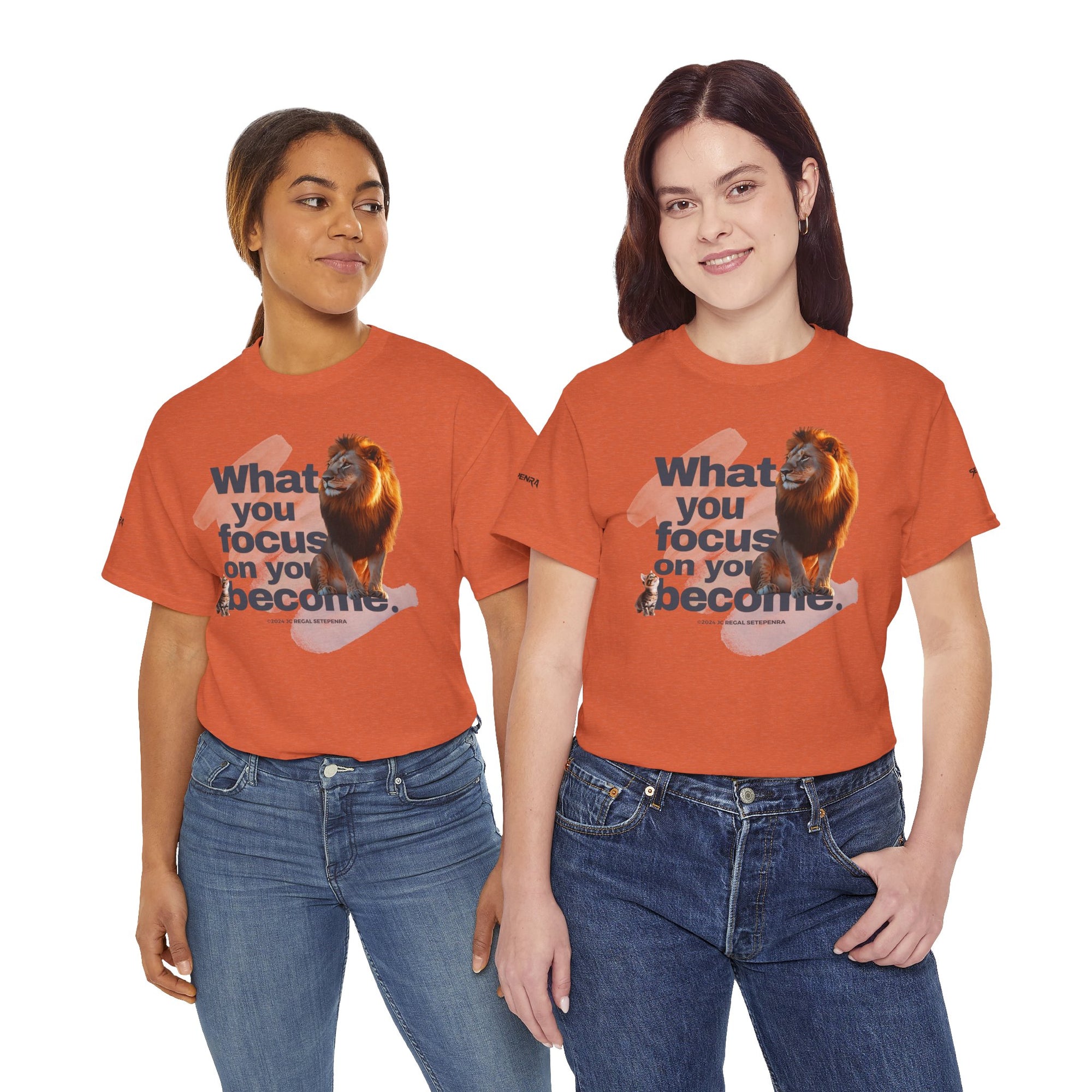 What You Focus On You Become Unisex Heavy Cotton Tee