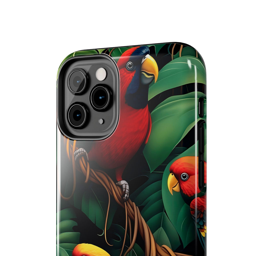 Tri-Parrot Tough Phone Case (For iPhone, Galaxy & More)