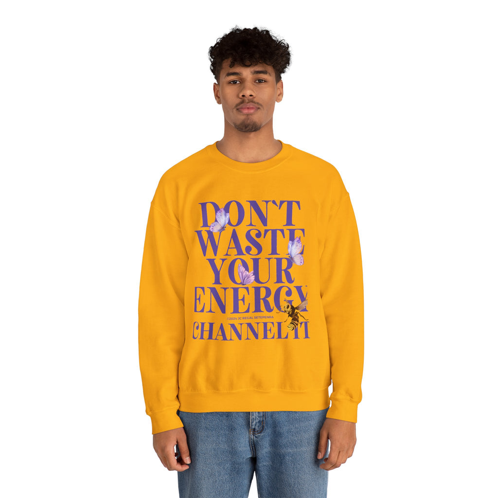 Channel It Unisex Heavy Blend™ Crewneck Sweatshirt (Purple Print)