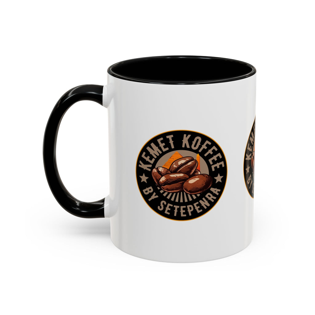 Kemet Koffee By Setepenra Accent Coffee Mug, 11oz, 15oz (Various Colors)