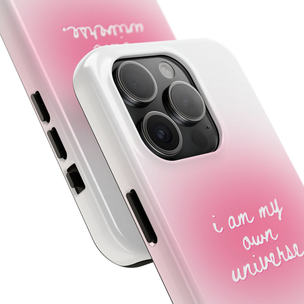 I Am My Own Universe Tough Phone Case (For iPhone, Galaxy & More) - White