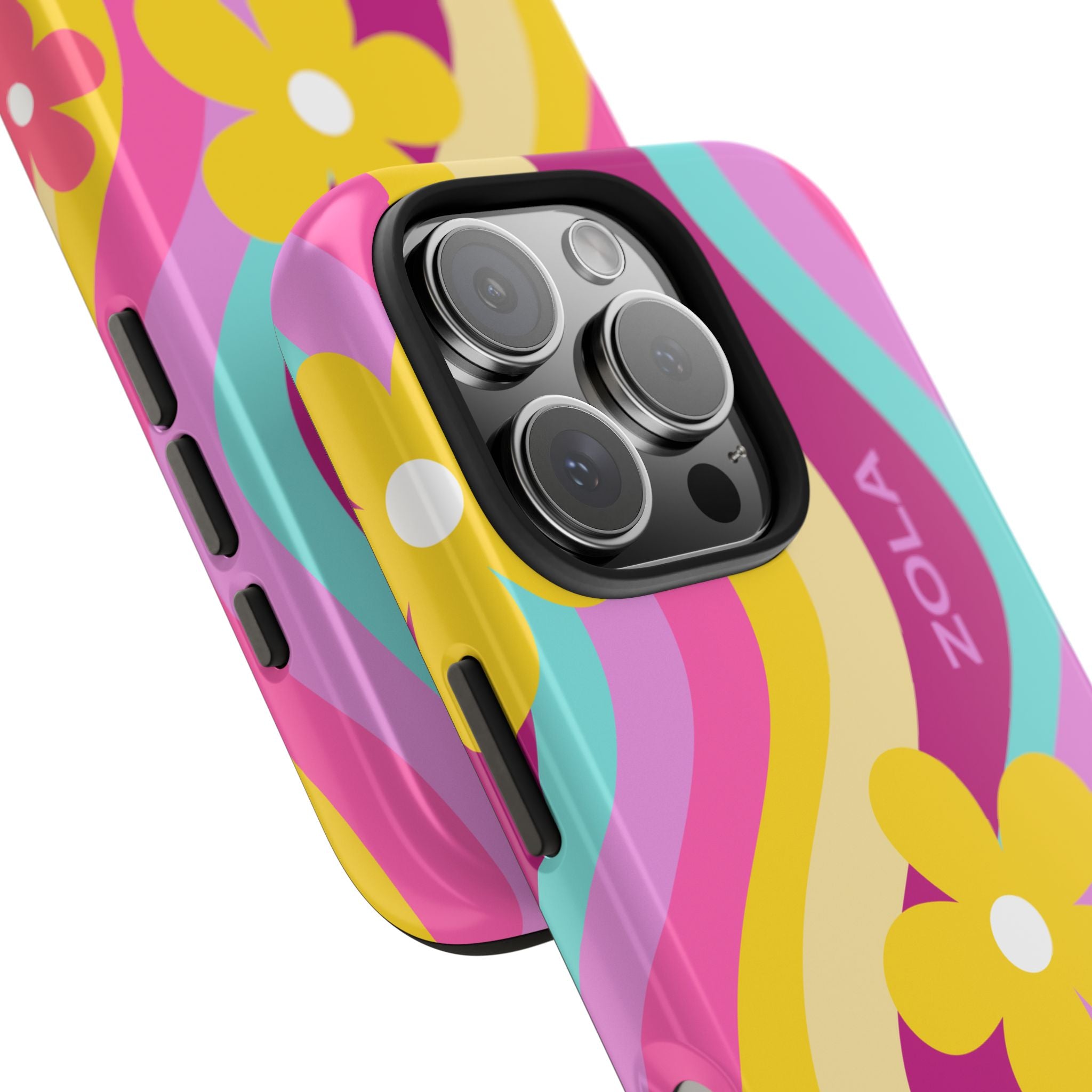 Zola Tough Phone Case (For iPhone, Galaxy & More) - Pink Wave