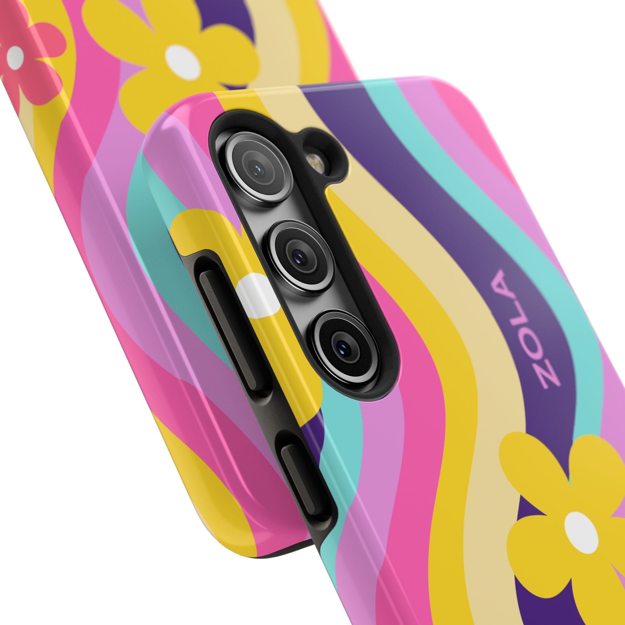 Zola Tough Phone Case (For iPhone, Galaxy & More) - Purple Wave