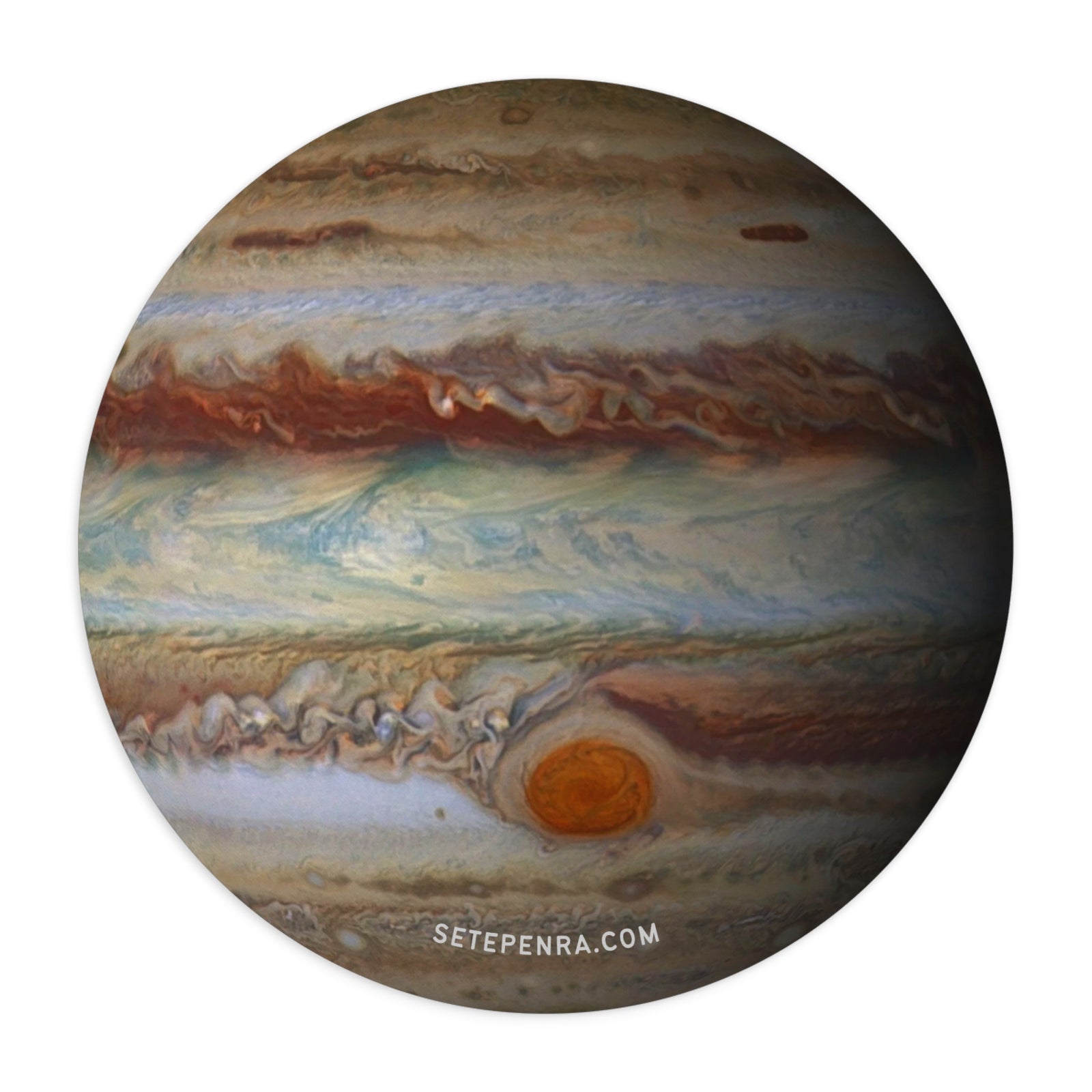 Cosmic Spaces Neoprene Mousepad - Jupiter