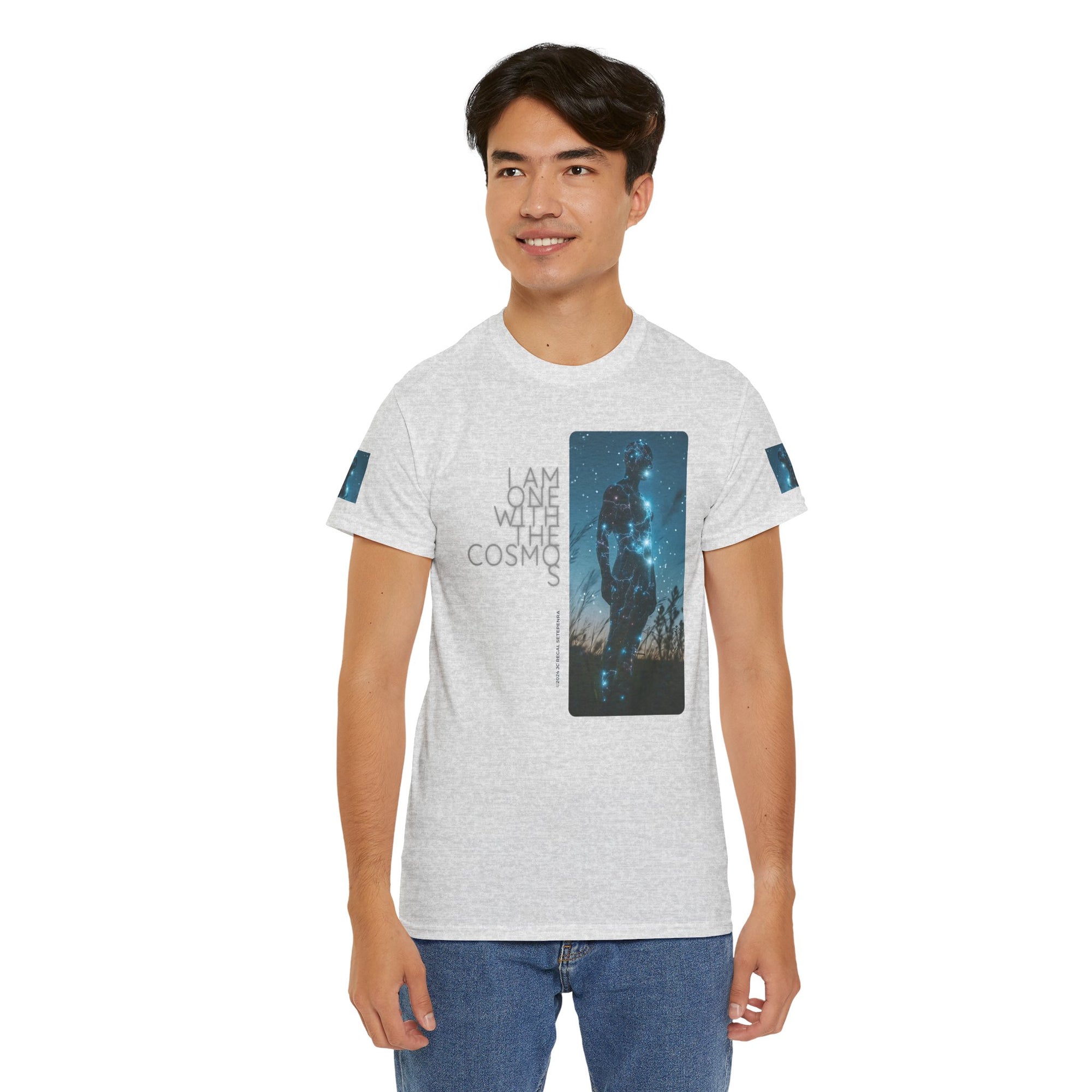 One With The Cosmos Unisex Heavy Cotton Tee