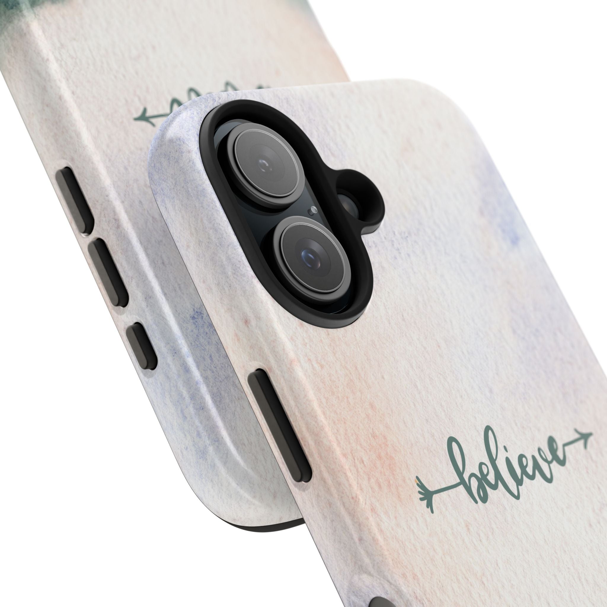 Believe Tough Phone Case (For iPhone, Galaxy & More) - Watercolor Flower