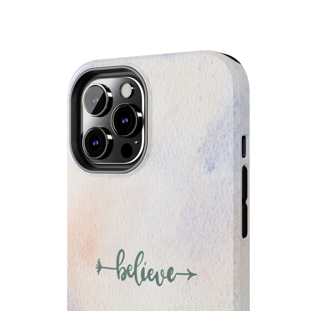 Believe Tough Phone Case (For iPhone, Galaxy & More) - Watercolor Flower