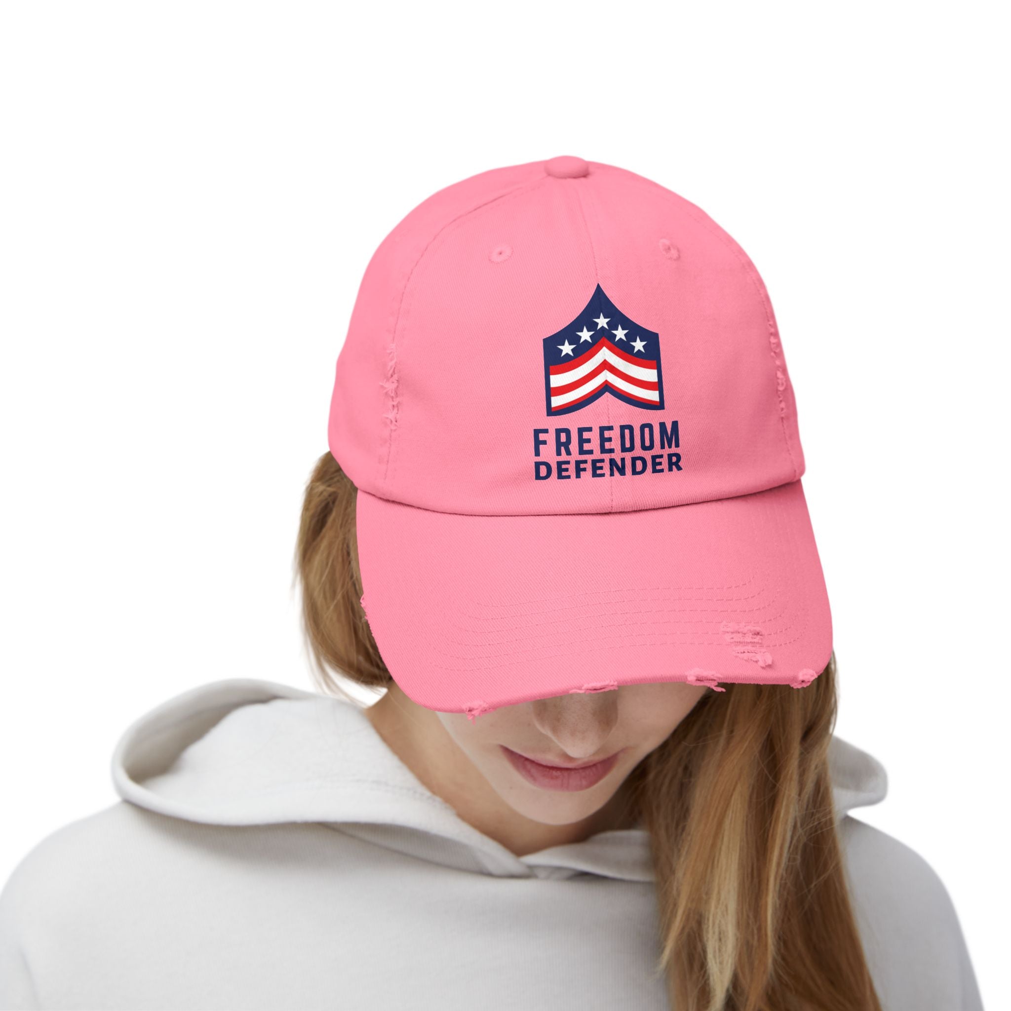 Freedom Defender Unisex Distressed Cap