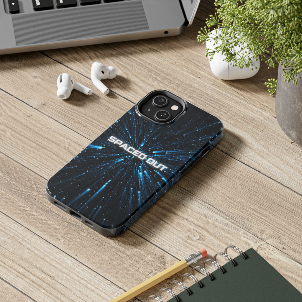 Spaced Out Tough Phone Case — Cosmic Space Warp Protective Cover