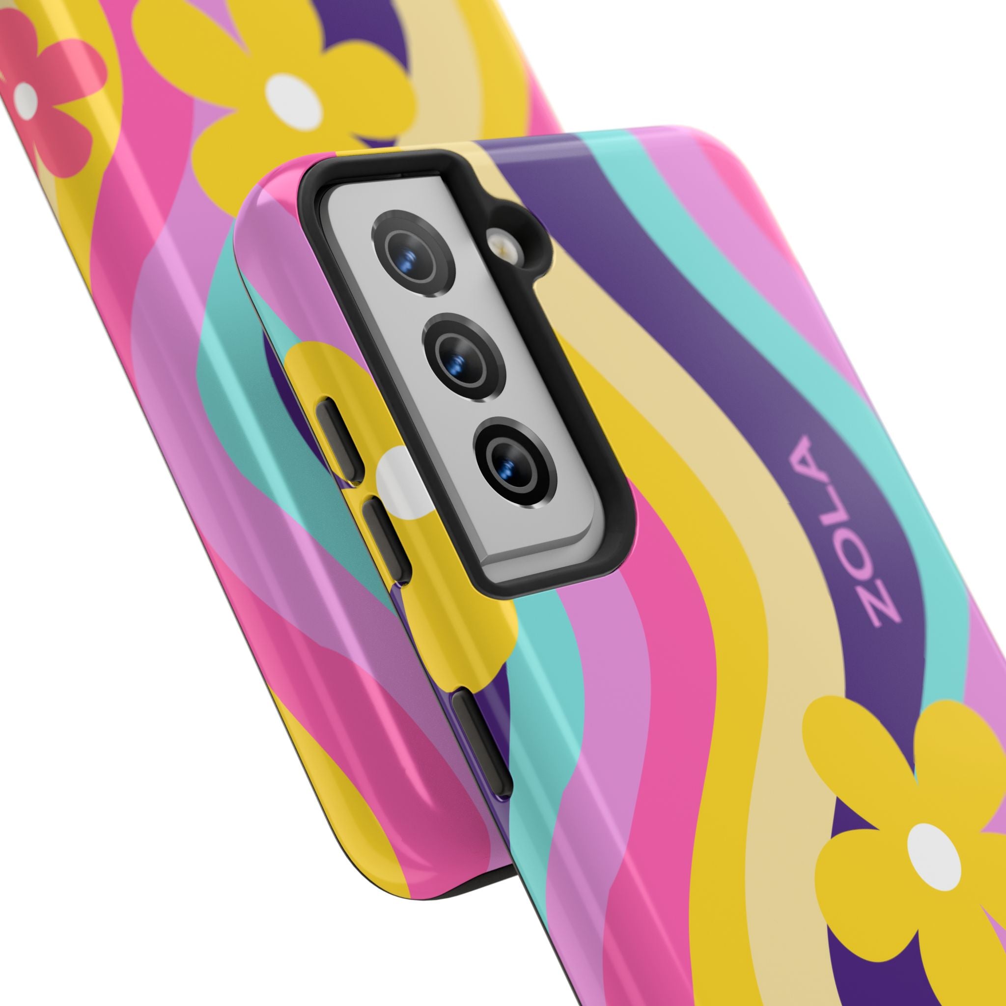 Zola Tough Phone Case (For iPhone, Galaxy & More) - Purple Wave