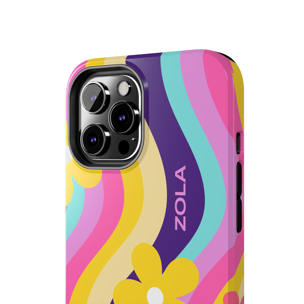 Zola Tough Phone Case (For iPhone, Galaxy & More) - Purple Wave