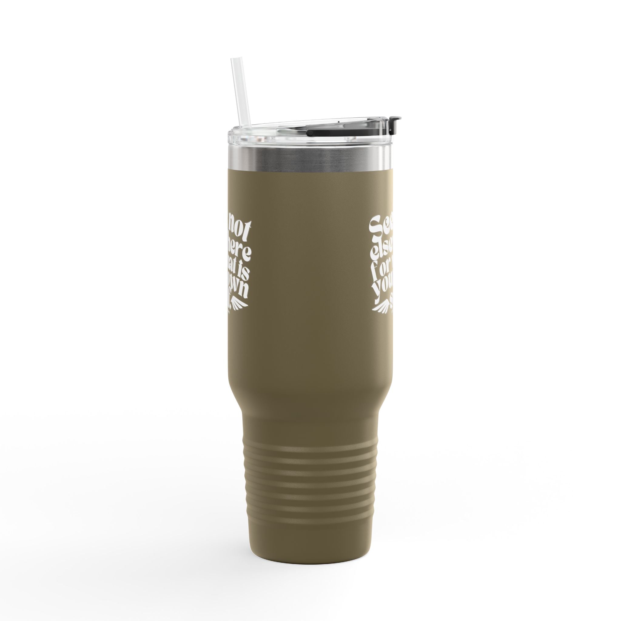 Seek Not Elsewhere Insulated Travel Mug, 40oz SETEPENRA Mug.