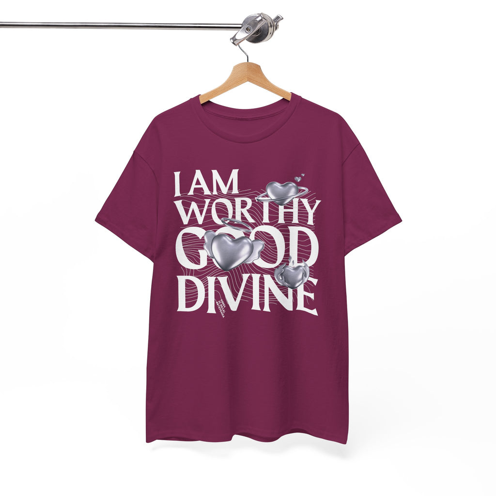 I AM WORTHY GOOD DIVINE Unisex Heavy Cotton Tee