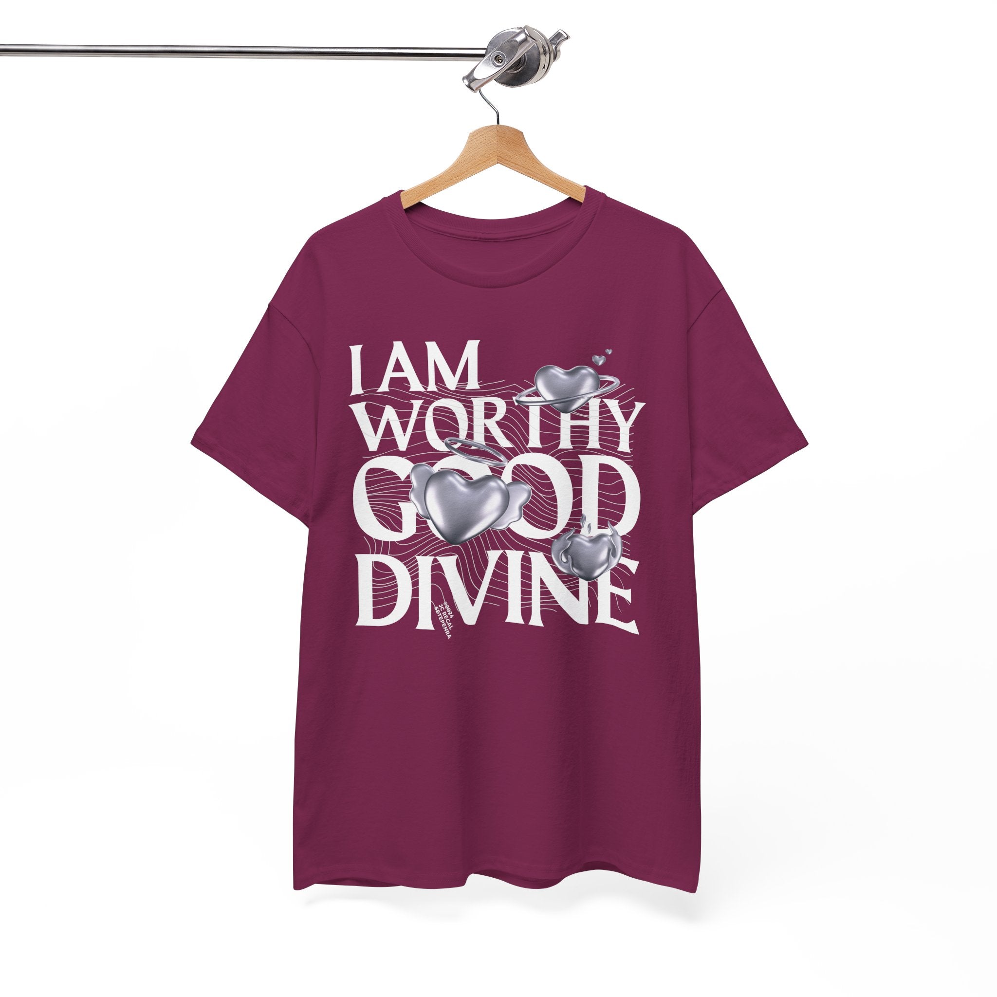 I AM WORTHY GOOD DIVINE Unisex Heavy Cotton Tee