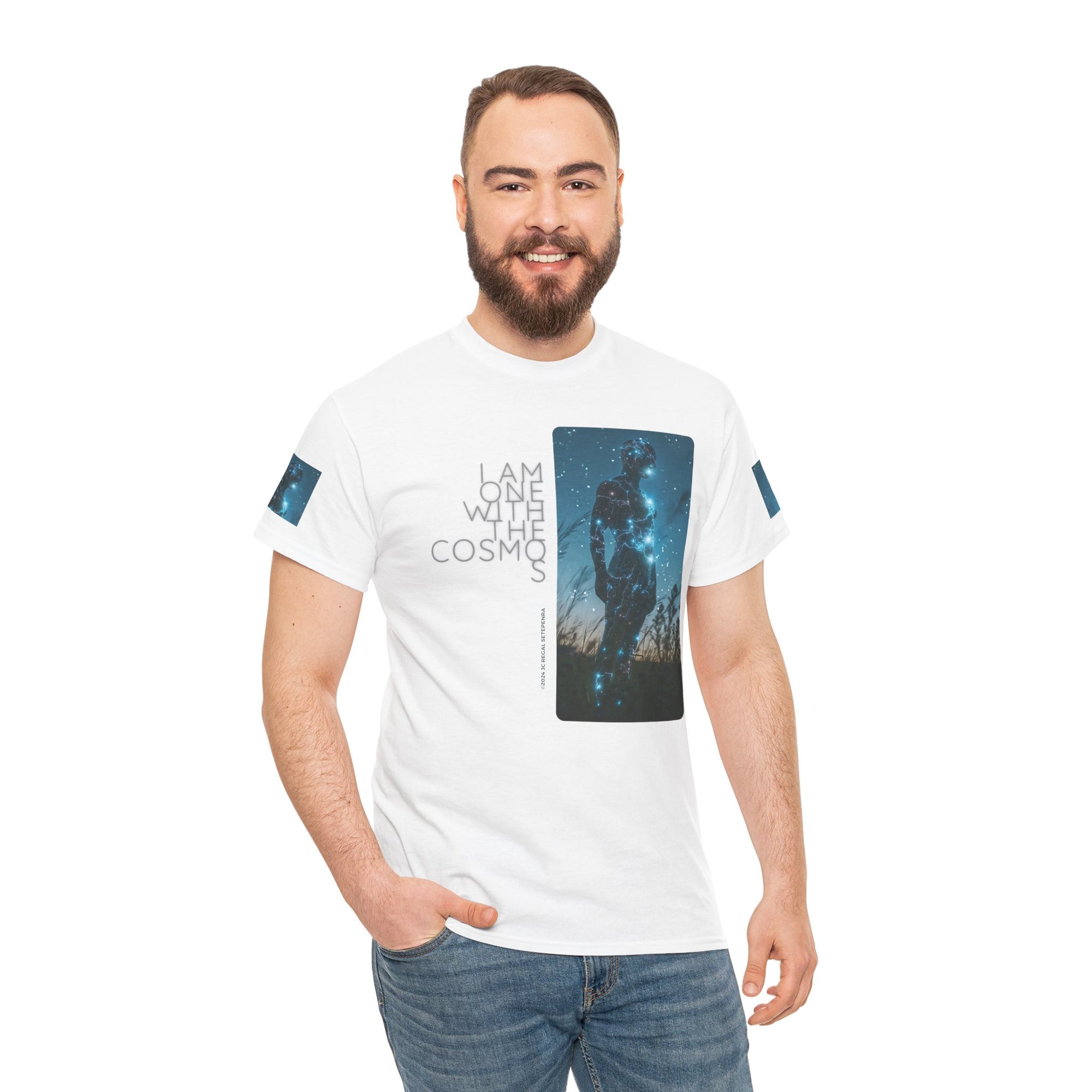 One With The Cosmos Unisex Heavy Cotton Tee