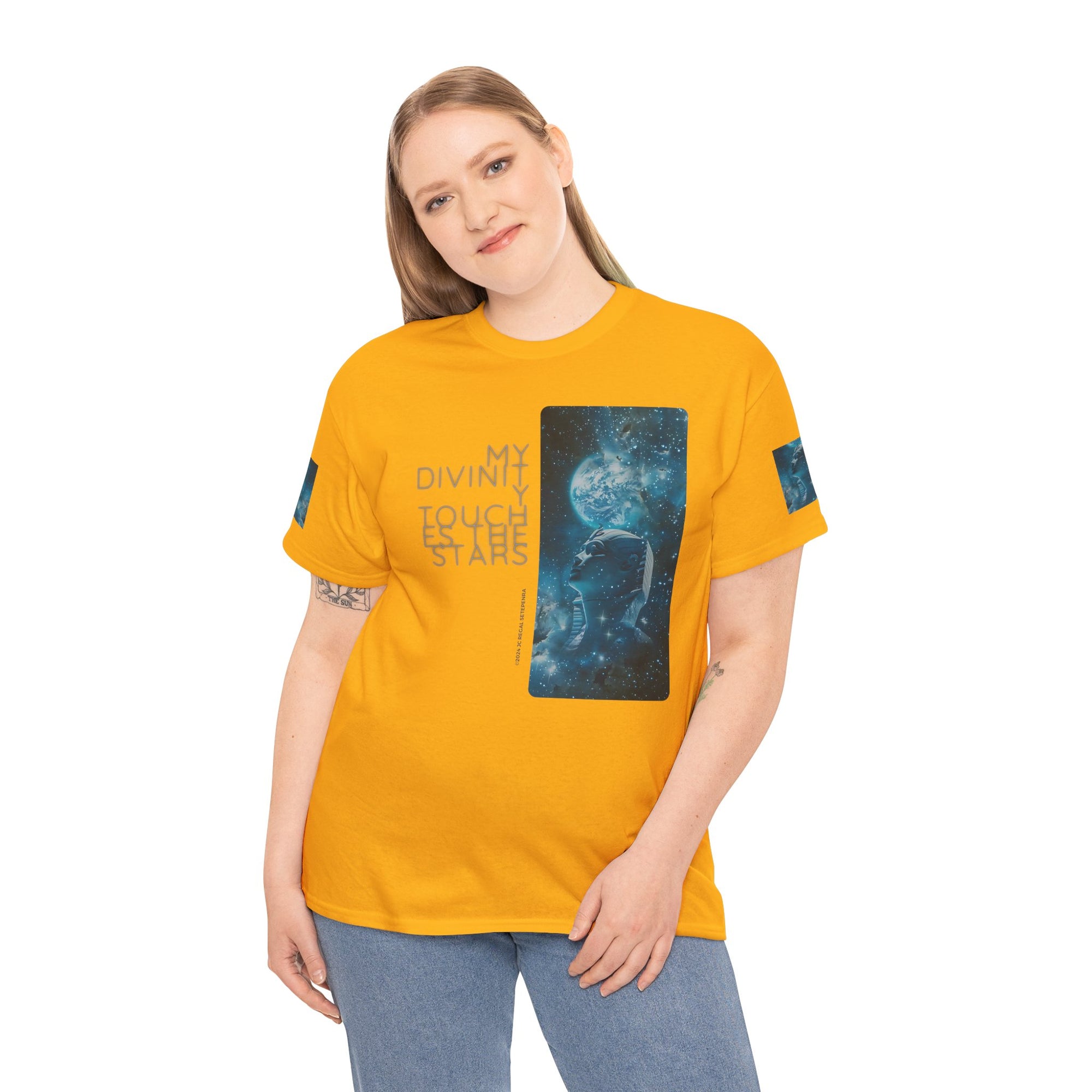 My Divinity Touches The Stars Unisex Heavy Cotton Tee