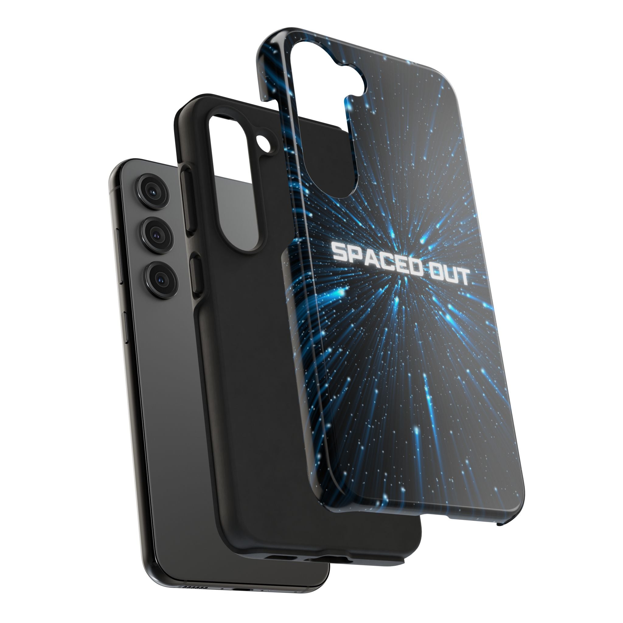 Spaced Out Tough Phone Case — Cosmic Space Warp Protective Cover