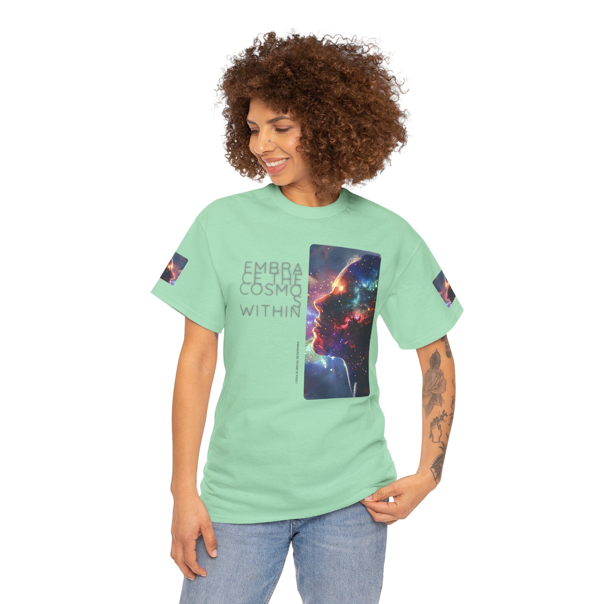 Embrace The Cosmos Within Unisex Heavy Cotton Tee