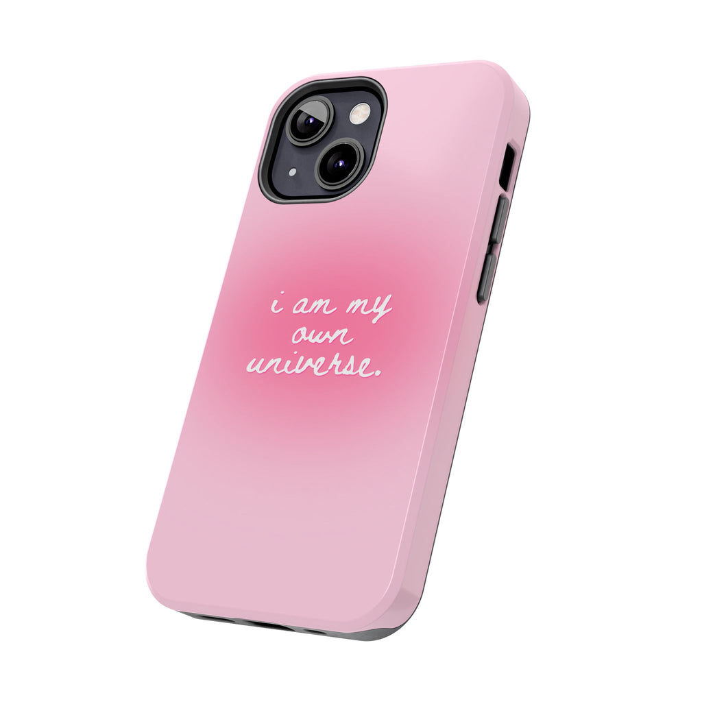I Am My Own Universe — Pink Gradient Protective Cover Tough Phone Case