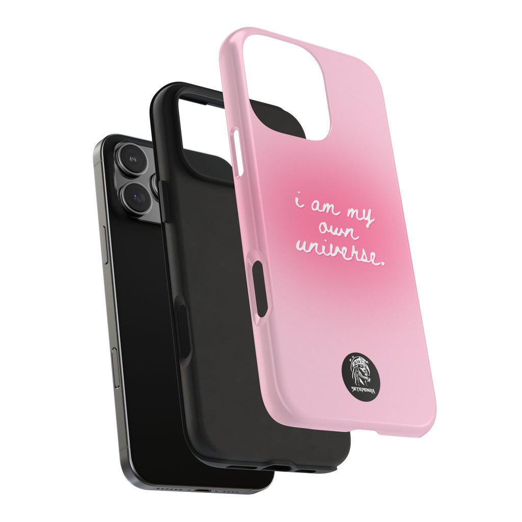 I Am My Own Universe Tough Phone Case (For iPhone, Galaxy & More) - Light Pink