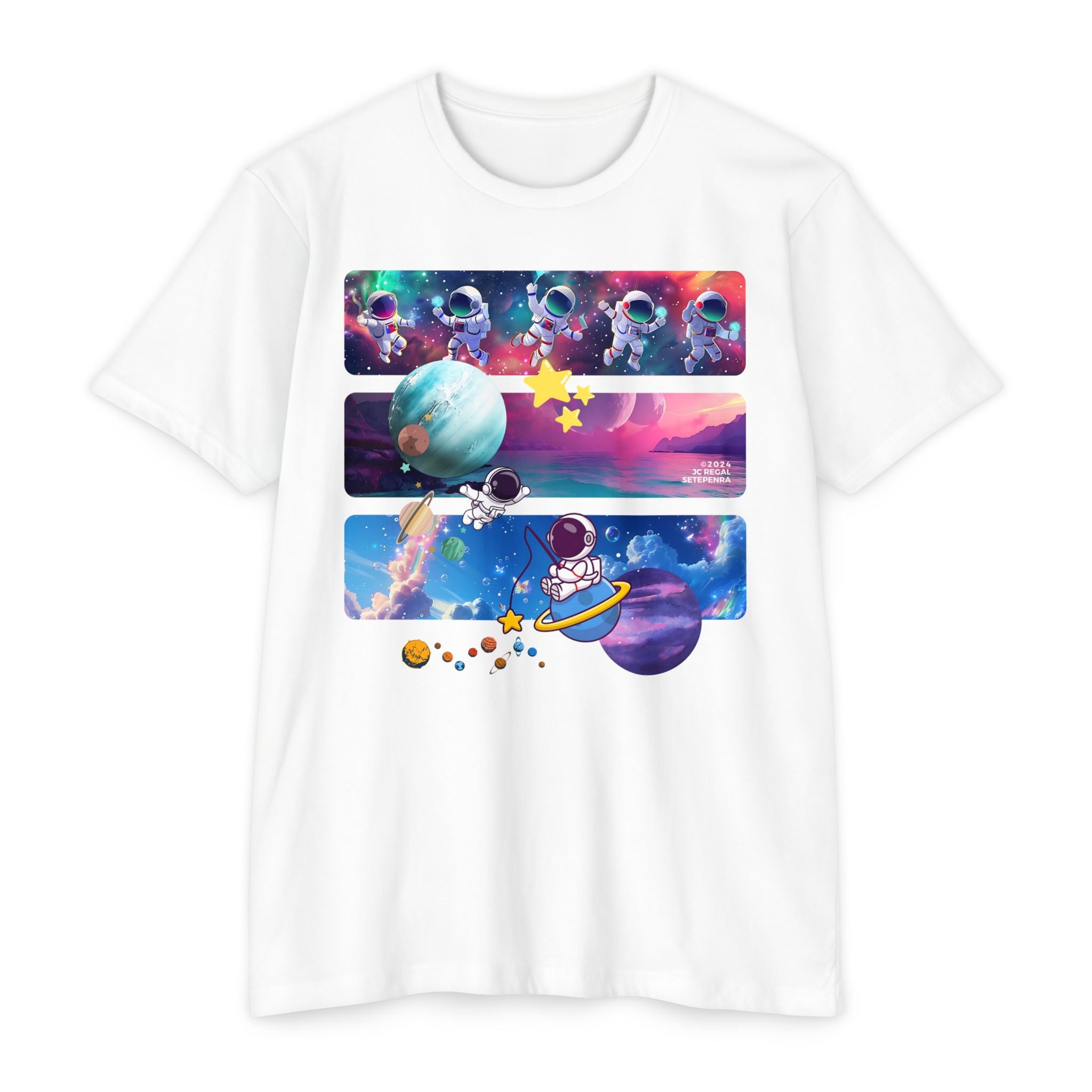 Astro Cosmo Unisex CVC Jersey T-shirt SETEPENRA T-Shirt.