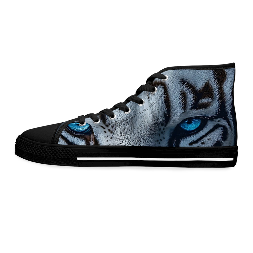 Primal Power Women's High Top Sneakers - White Tiger (1st Edition) SETEPENRA Shoes.