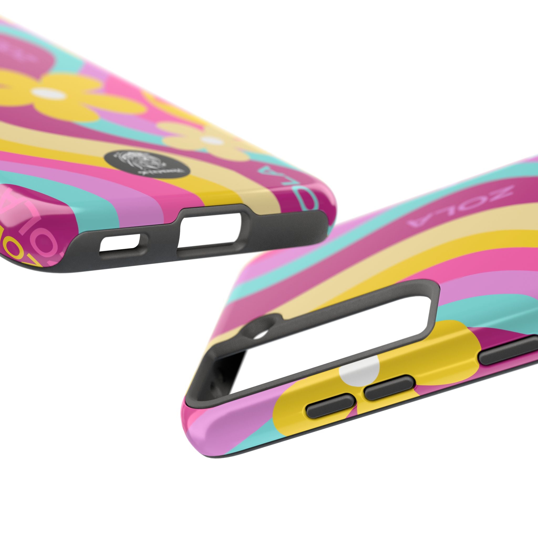 Zola Tough Phone Case (For iPhone, Galaxy & More) - Pink Wave