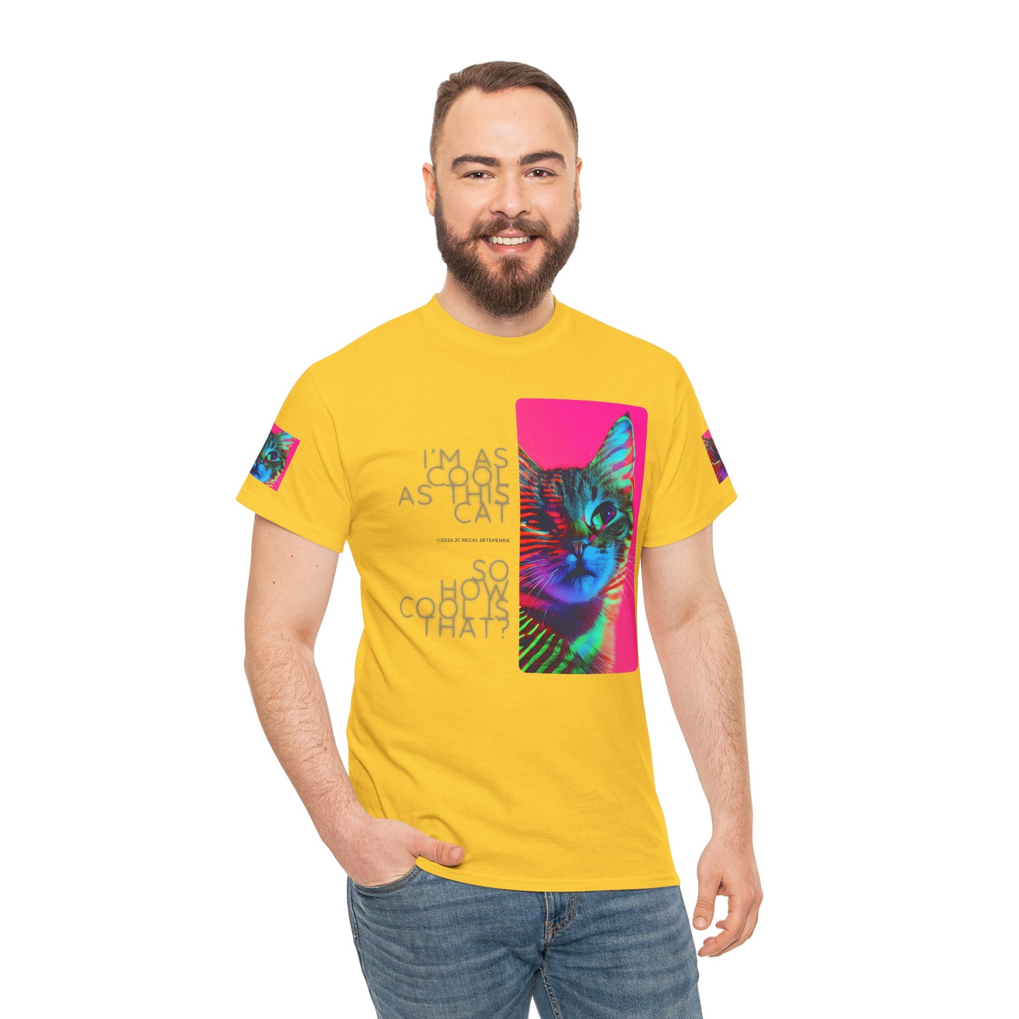 Cool Cat (Whiskers 2) Unisex Heavy Cotton Tee